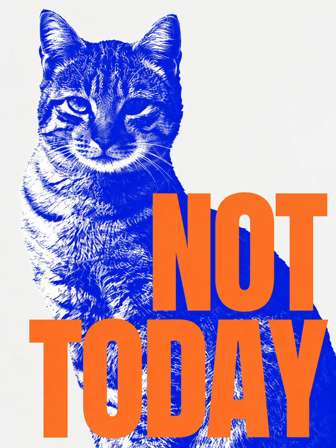 Not Today - cuadro decorativo