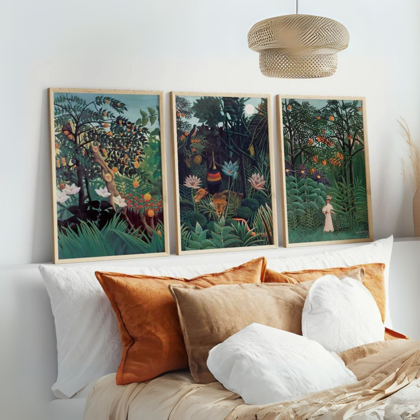 Set de 3 Tropical Henri Rousseau