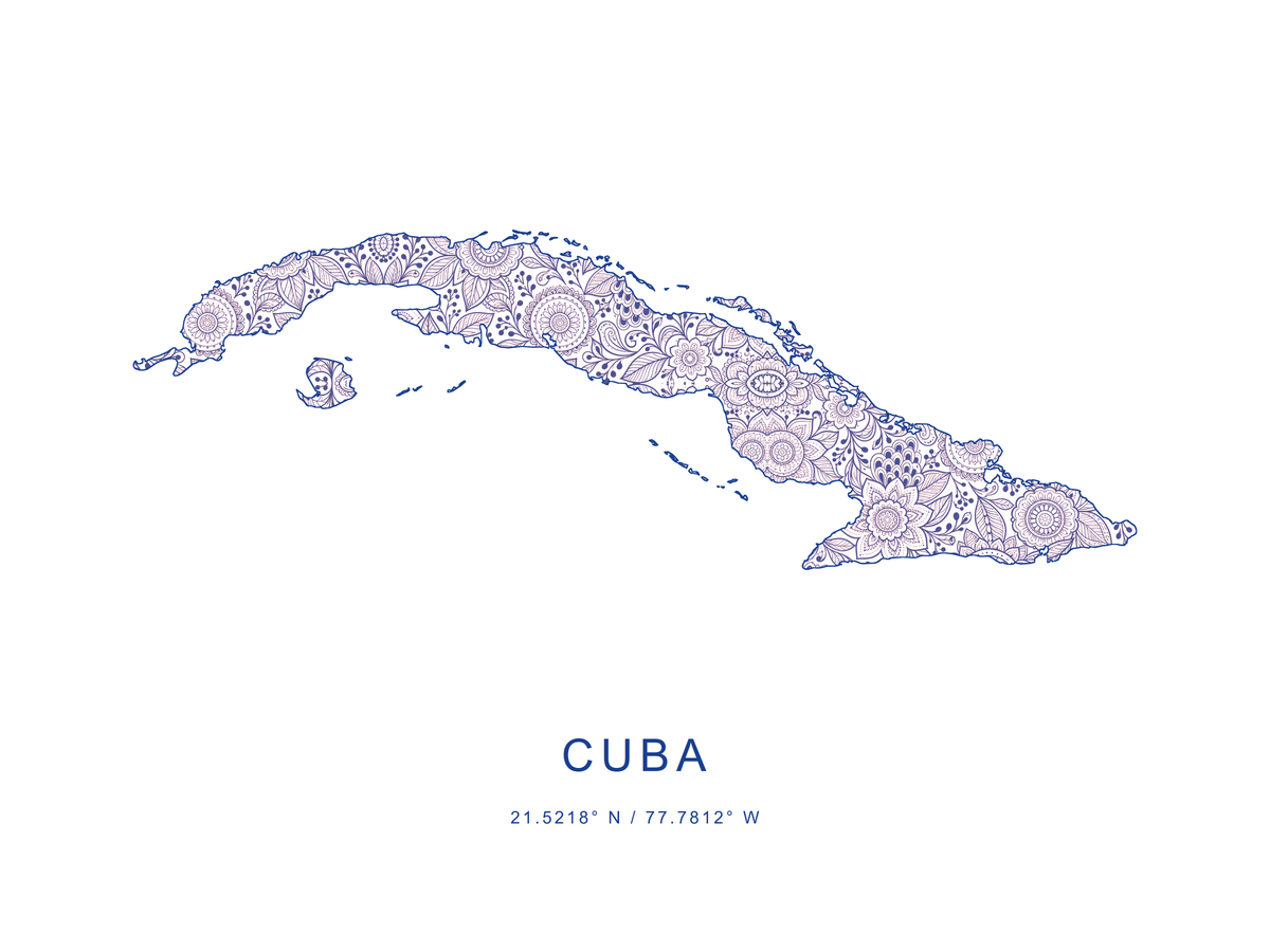 Cuba 3 — mapa decorativo 3:4