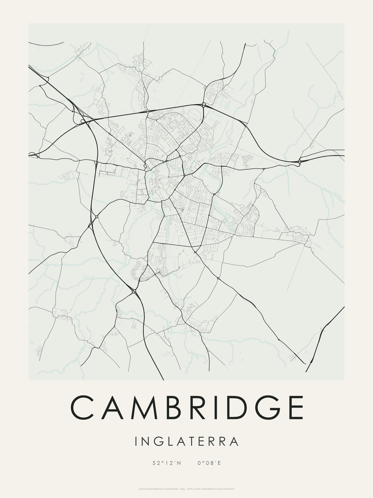 Cambridge 1 — mapa artístico 3:4