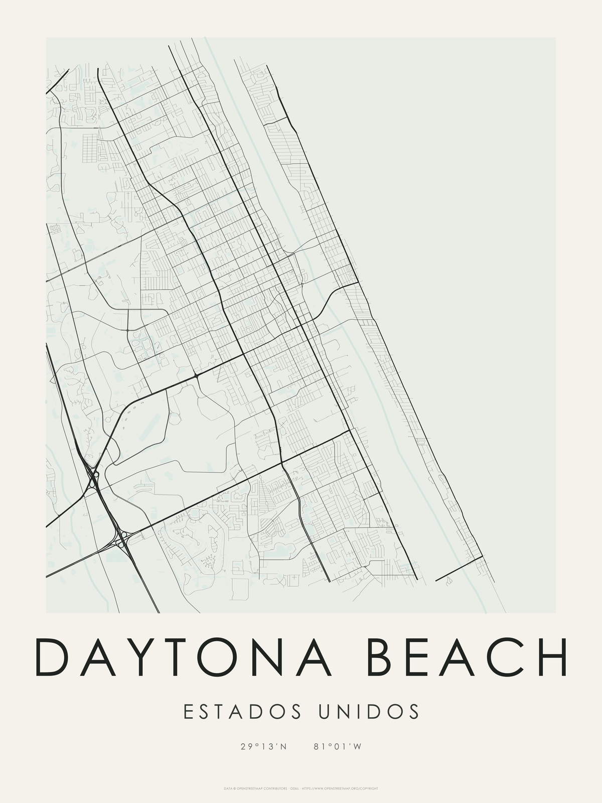 Daytona Beach 1 — mapa artístico 3:4