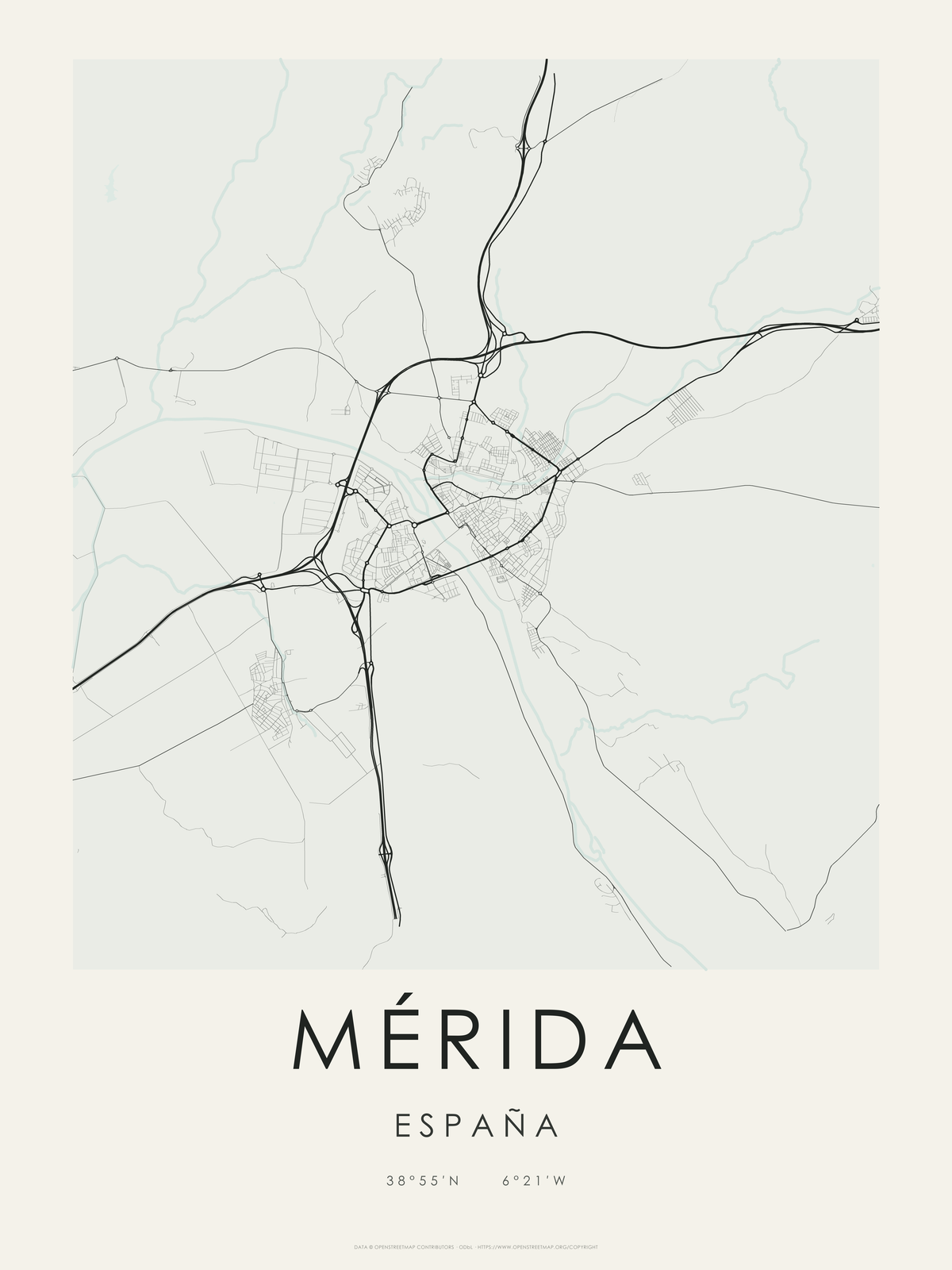 Mérida 1 — mapa artístico 3:4
