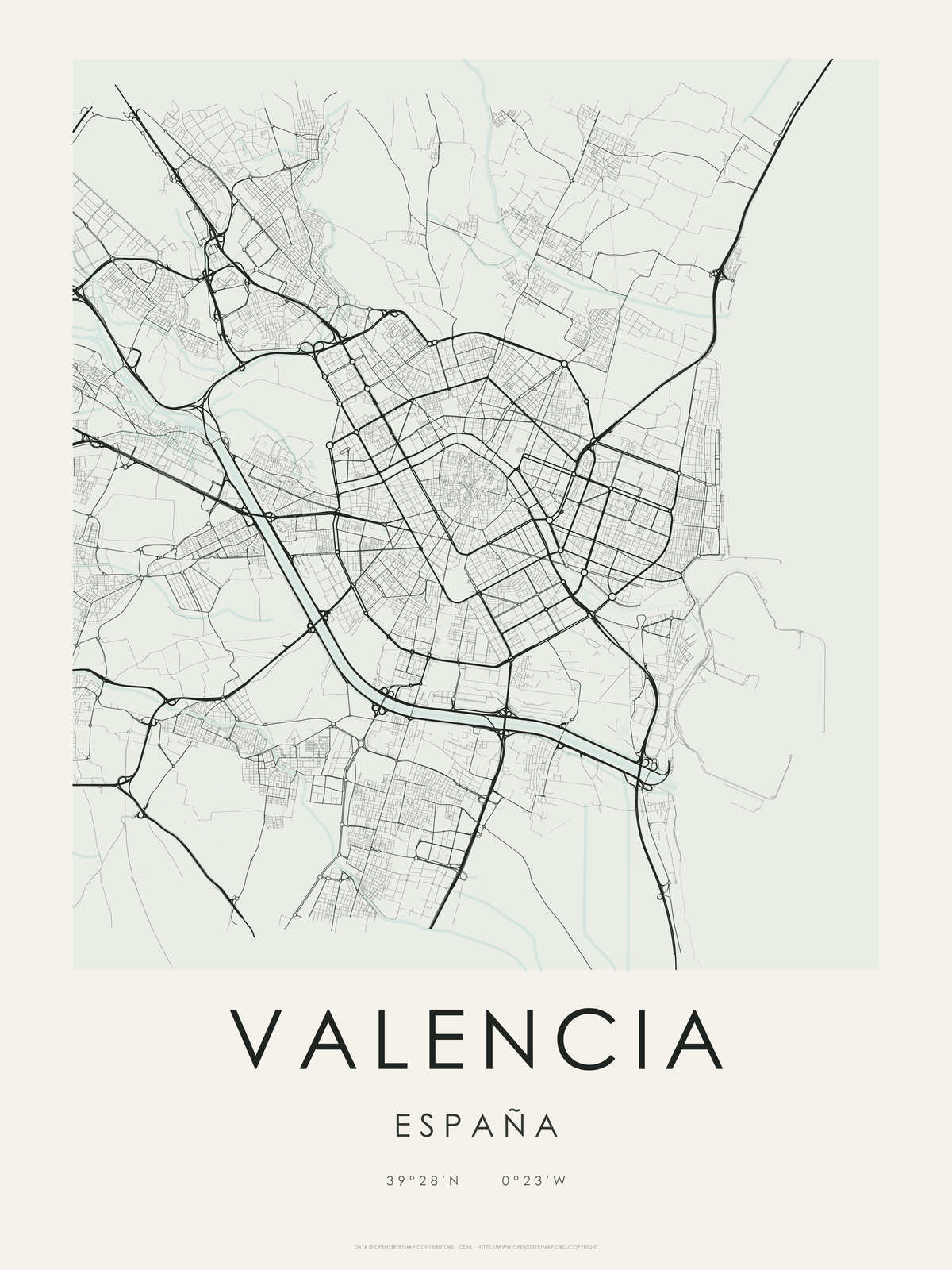 Valencia 1 — mapa artístico 3:4