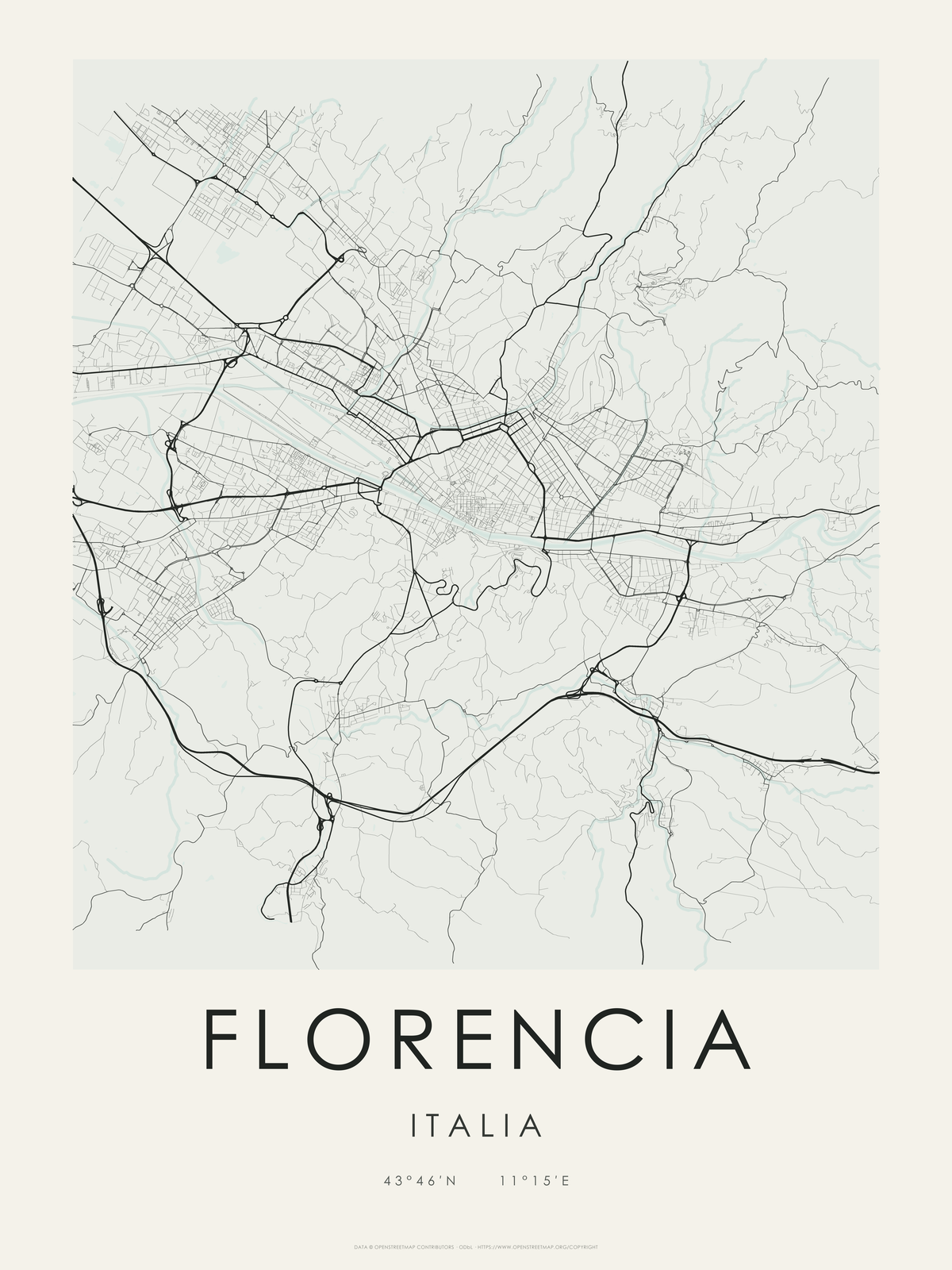 Florencia 1 — mapa artístico 3:4