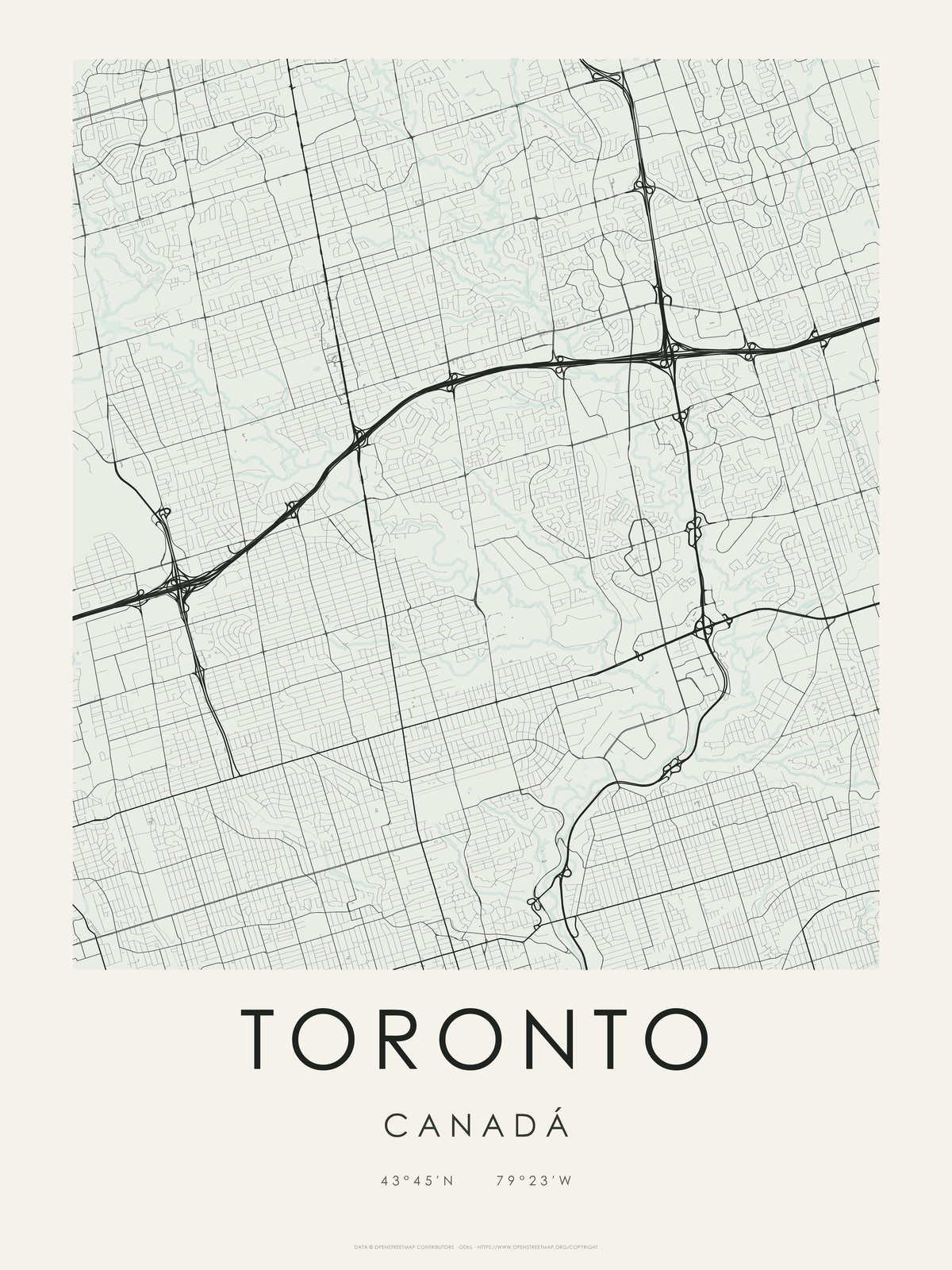 Toronto 3 — mapa artístico 3:4