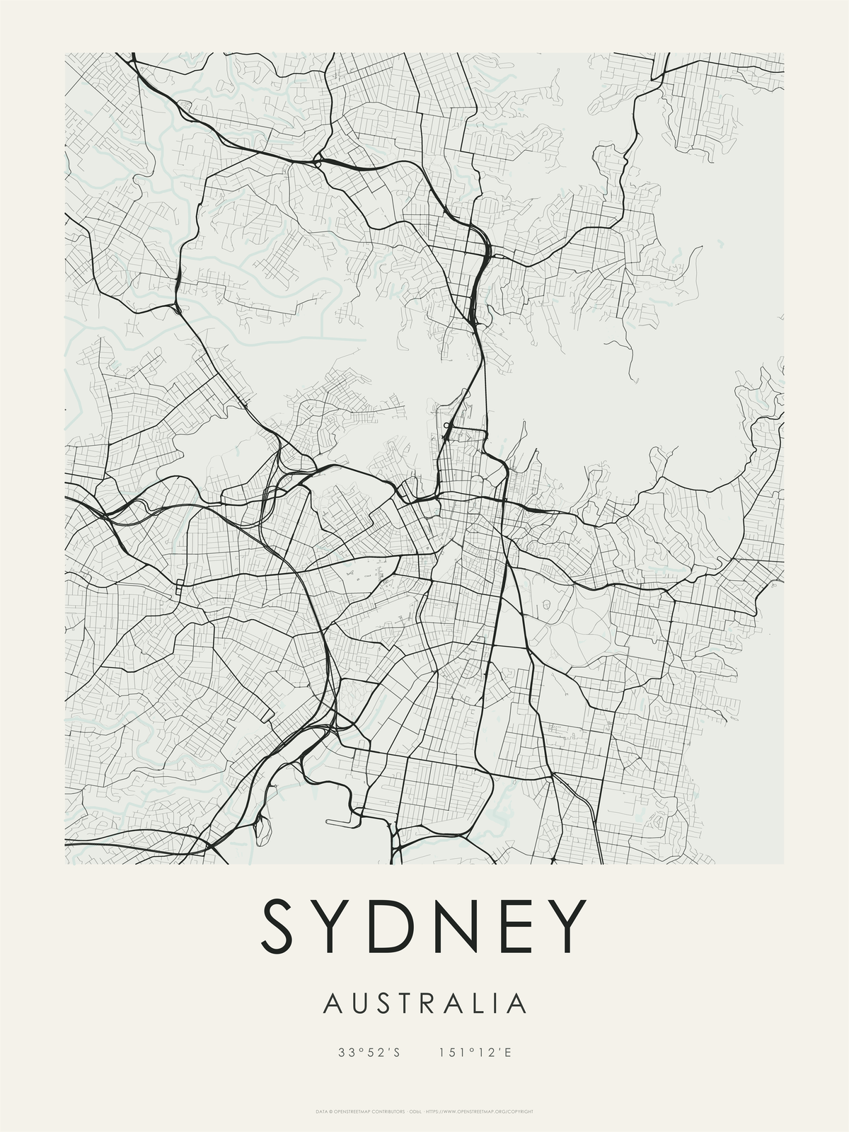 Sídney 2 — mapa artístico 3:4
