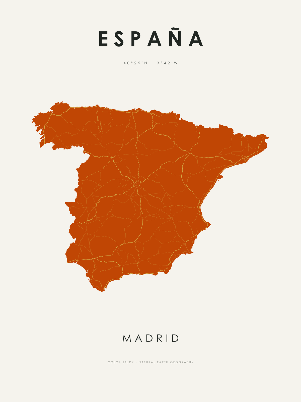 España 1 — mapa artístico 3:4