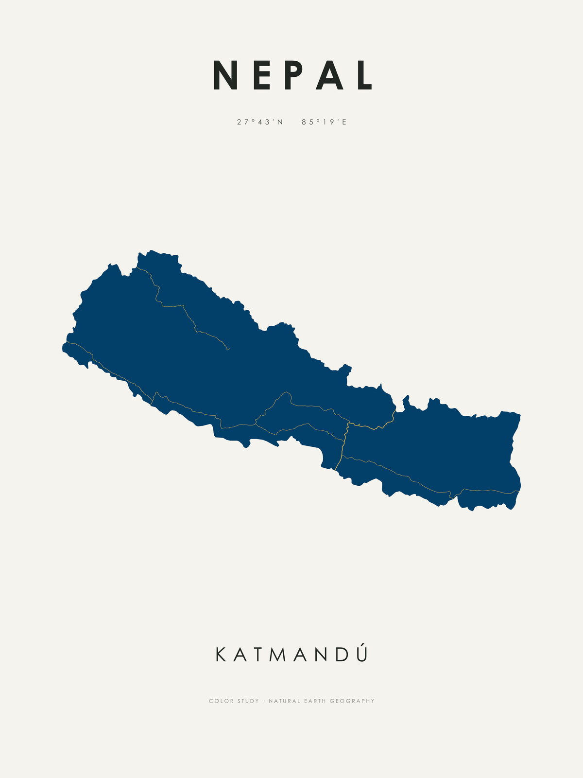 Nepal 1 — mapa artístico 3:4