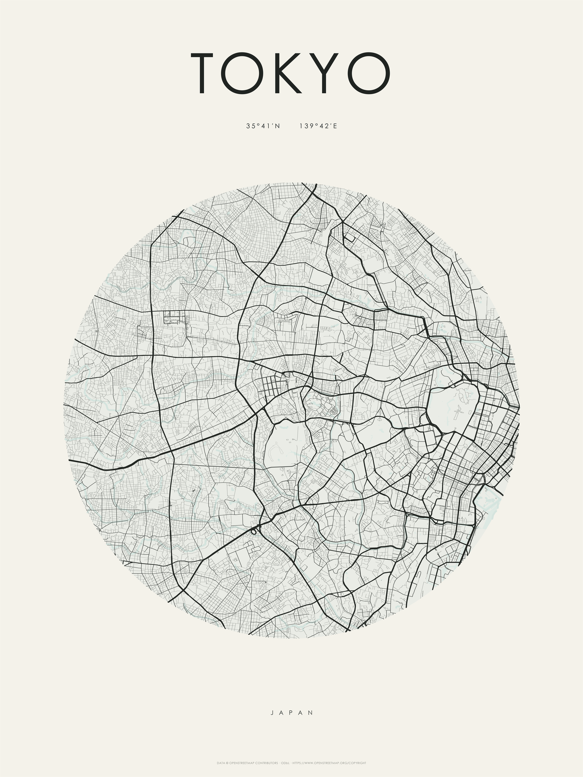 Tokio 2 — mapa artístico 3:4
