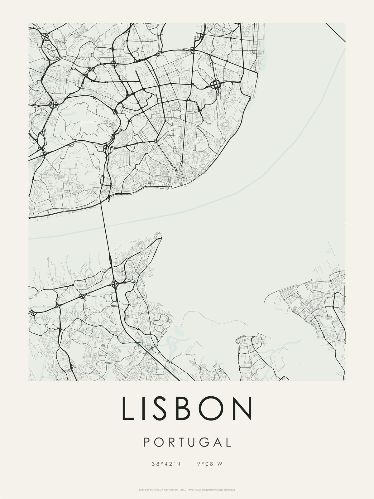 Lisboa 1 — mapa artístico 3:4