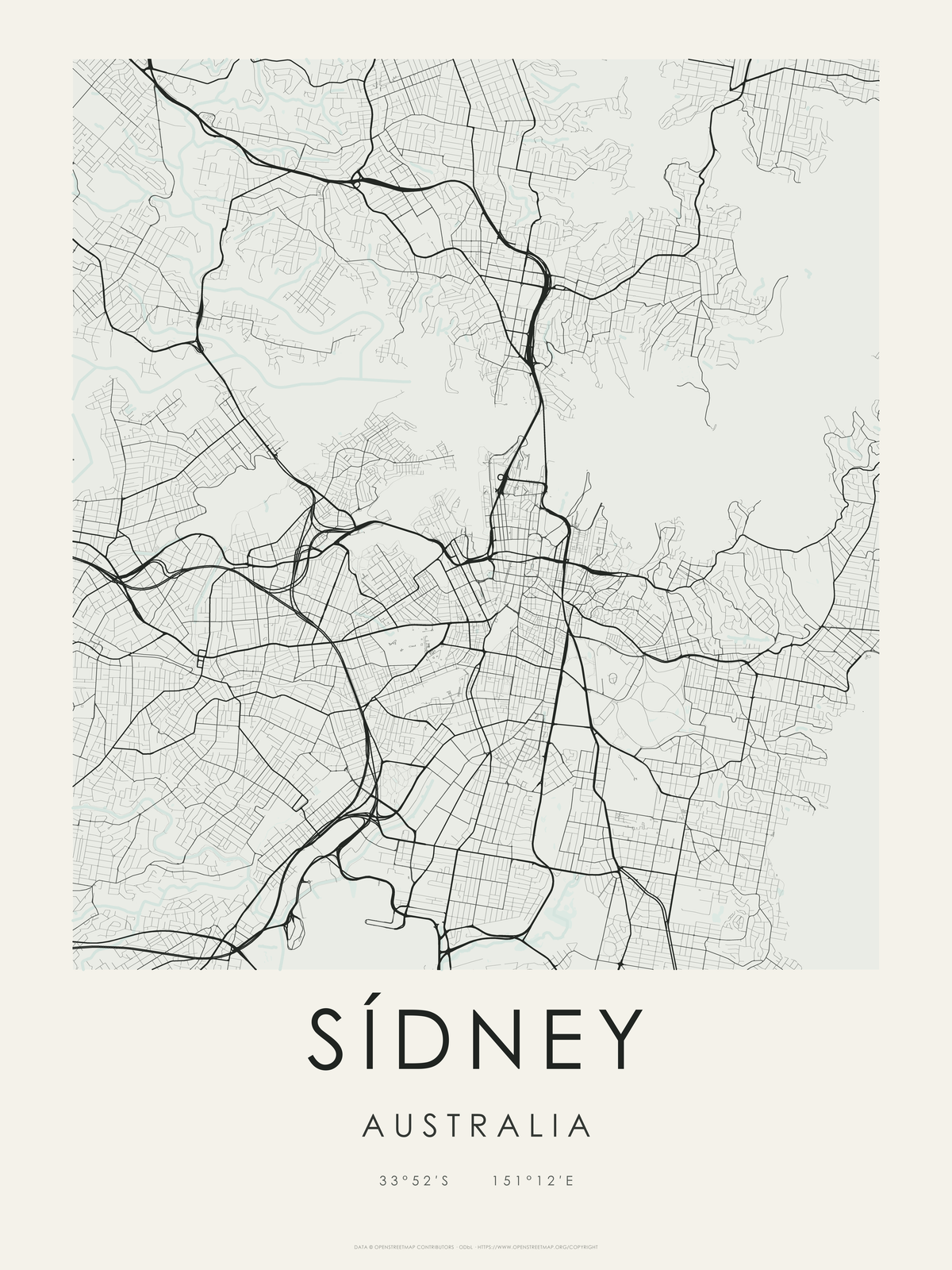 Sídney 4 — mapa artístico 3:4