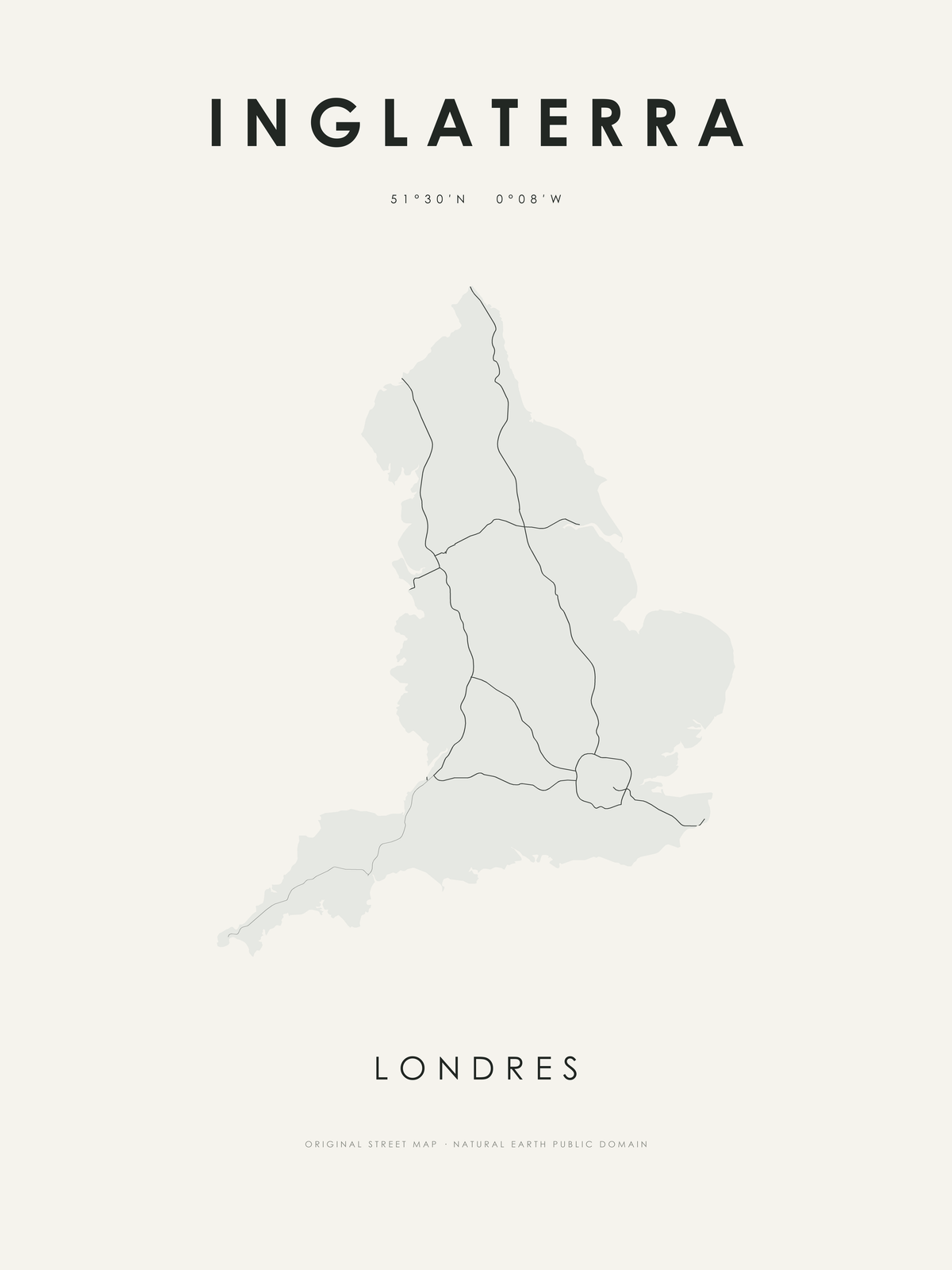 Inglaterra 1 — mapa artístico 3:4