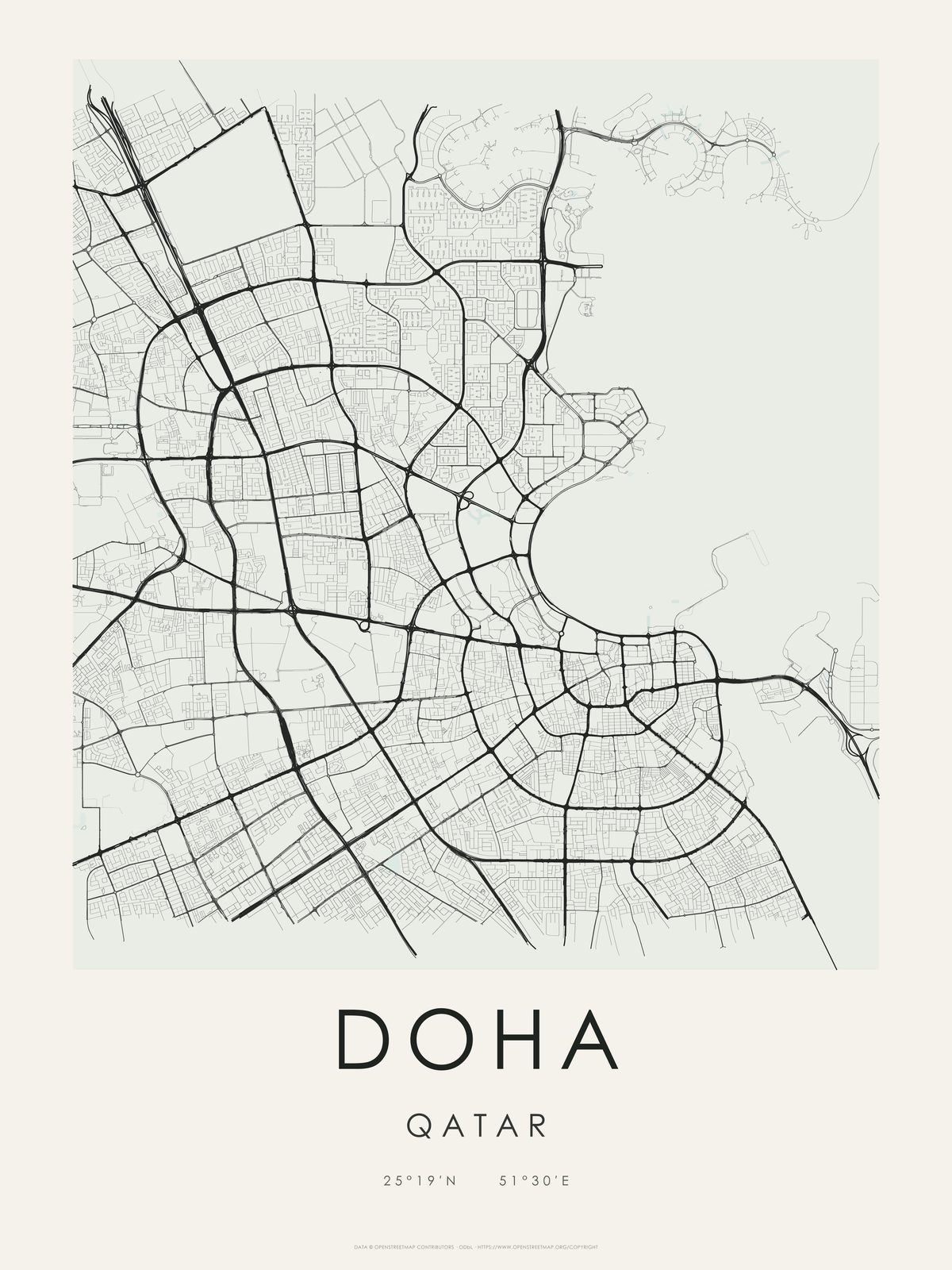 Doha 1 — mapa artístico 3:4