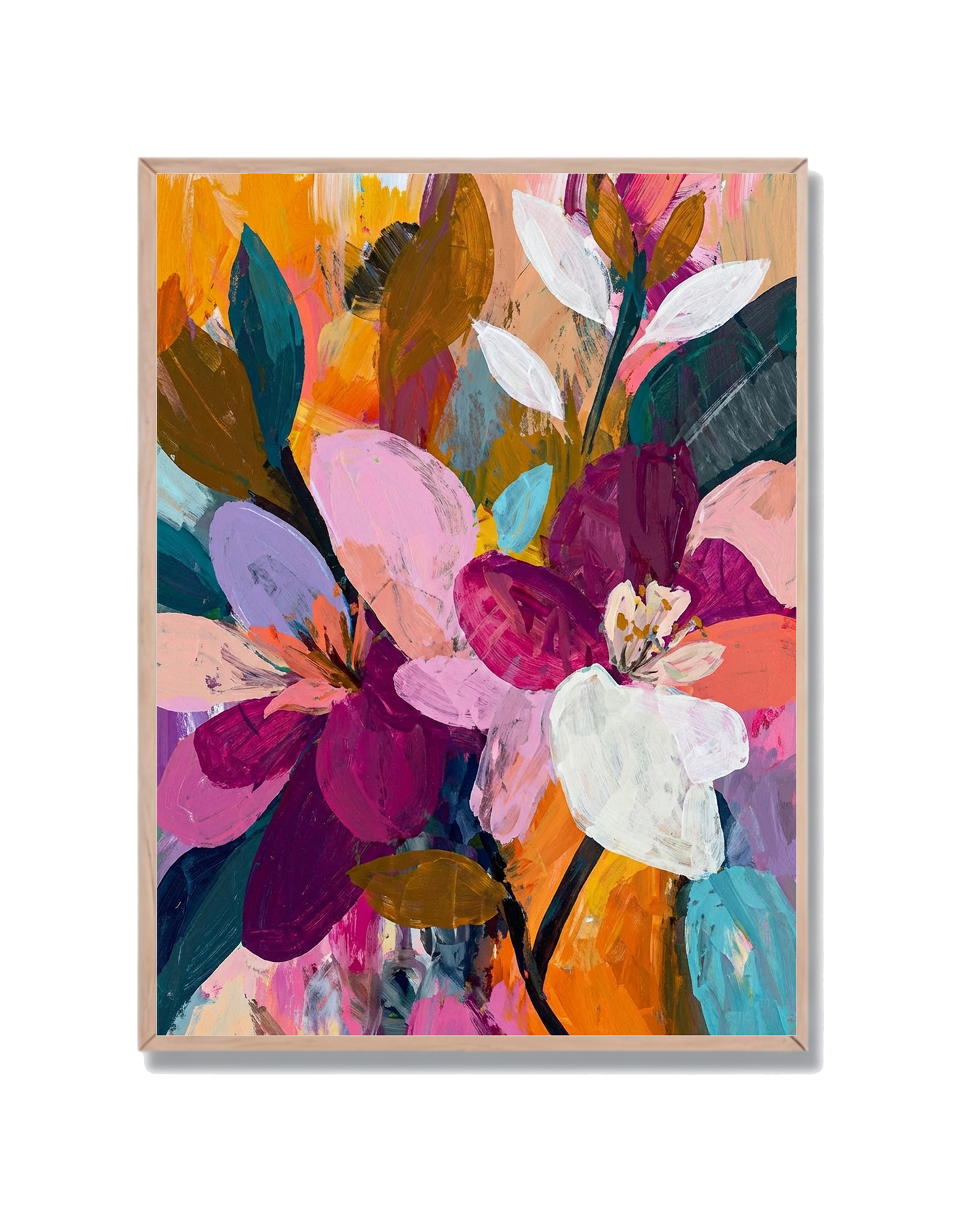 Flores Abstractas Vibrantes
