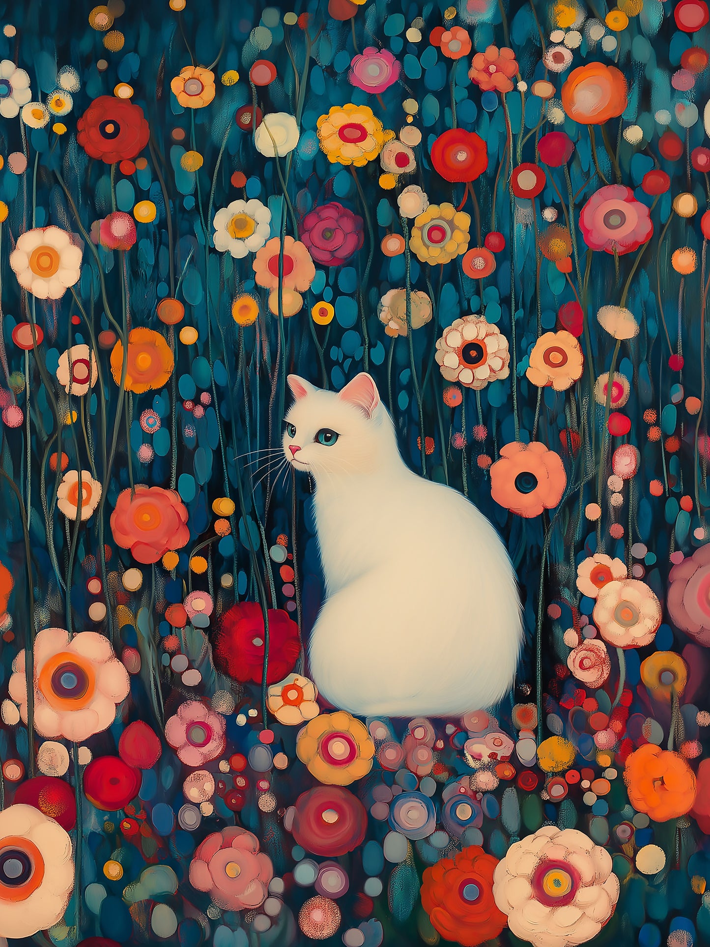 Gustav Klimt Cat 009 3x4