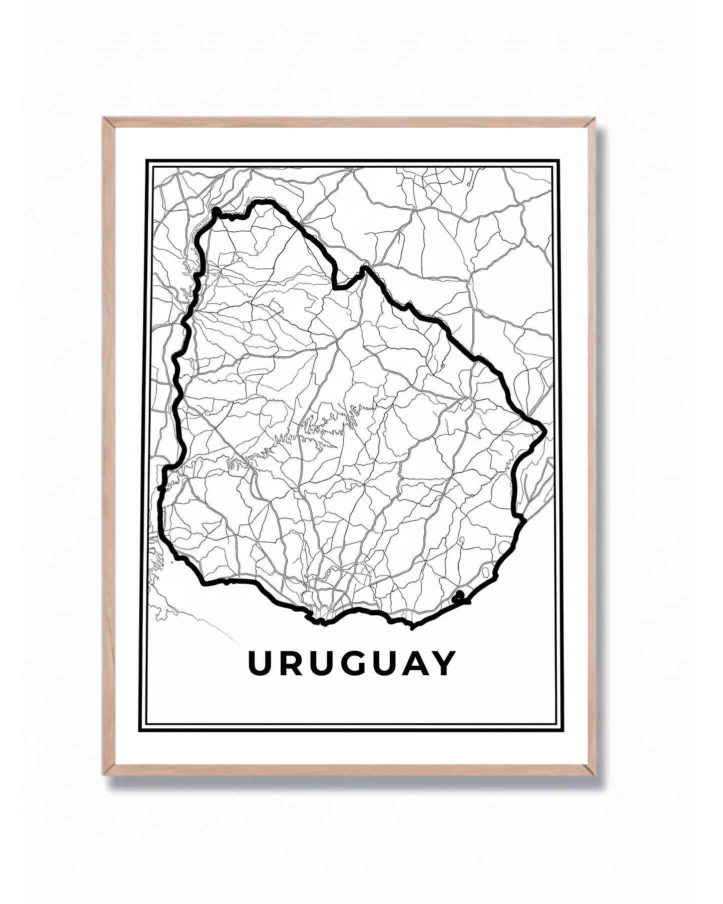 Póster Cartográfico Uruguay