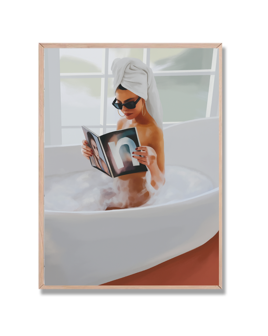 Mujer en bañera