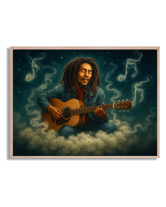 Bob Marley en las nubes