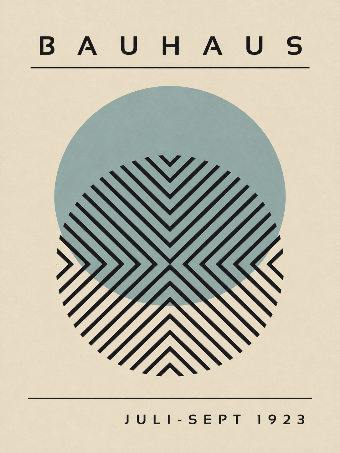 Inspirado en Bauhaus con texto