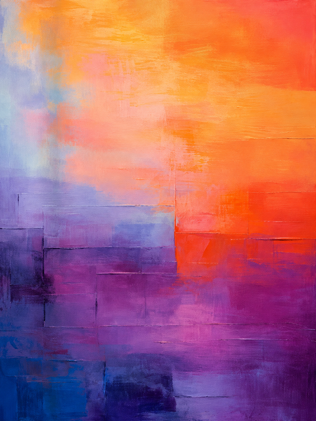 Abstracto de bloques cálidos y fríos