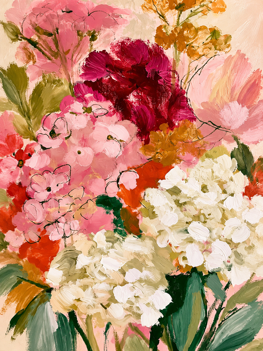 Ramo de Flores Rosadas