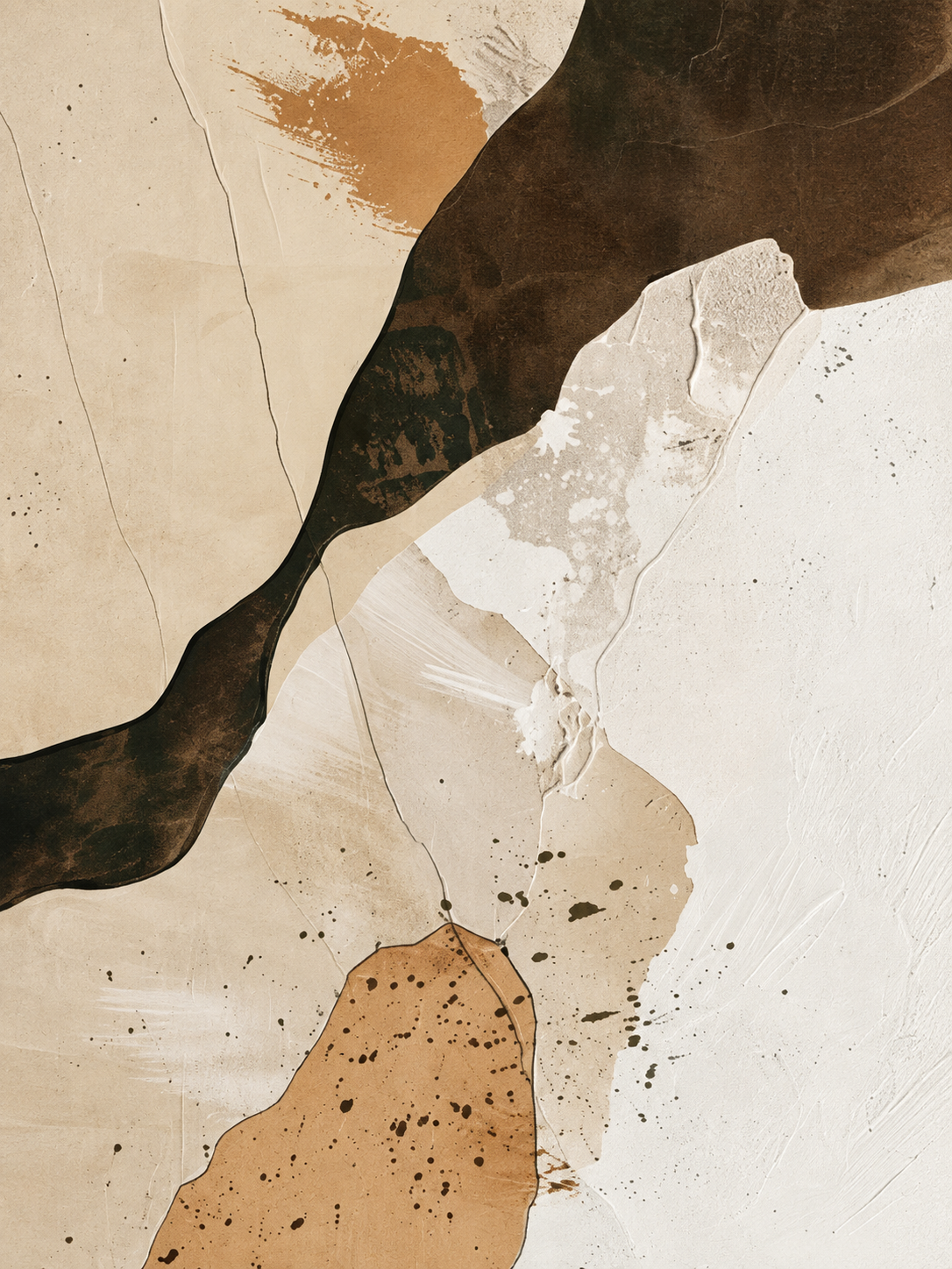Abstracto neutro de collage — Izquierdo
