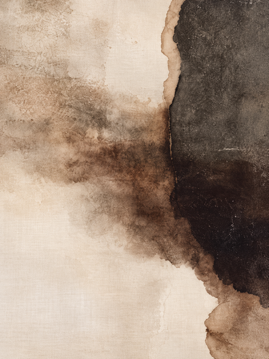 Mancha abstracta sepia y carbón — Derecho