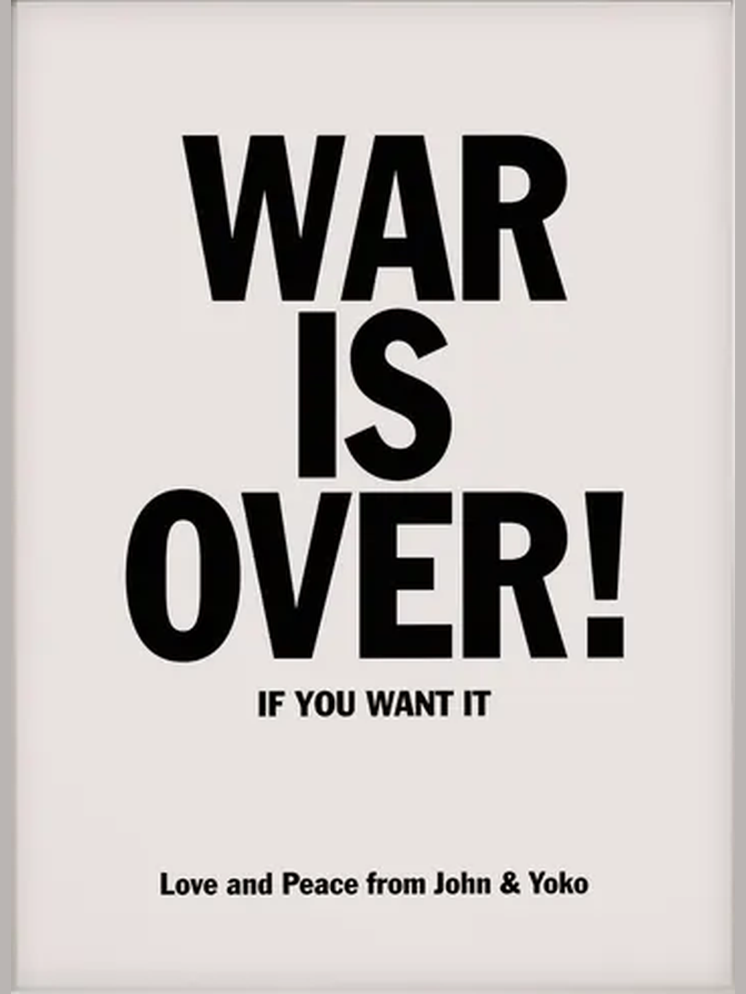 Ilustración 021 — War Is Over — cuadro individual