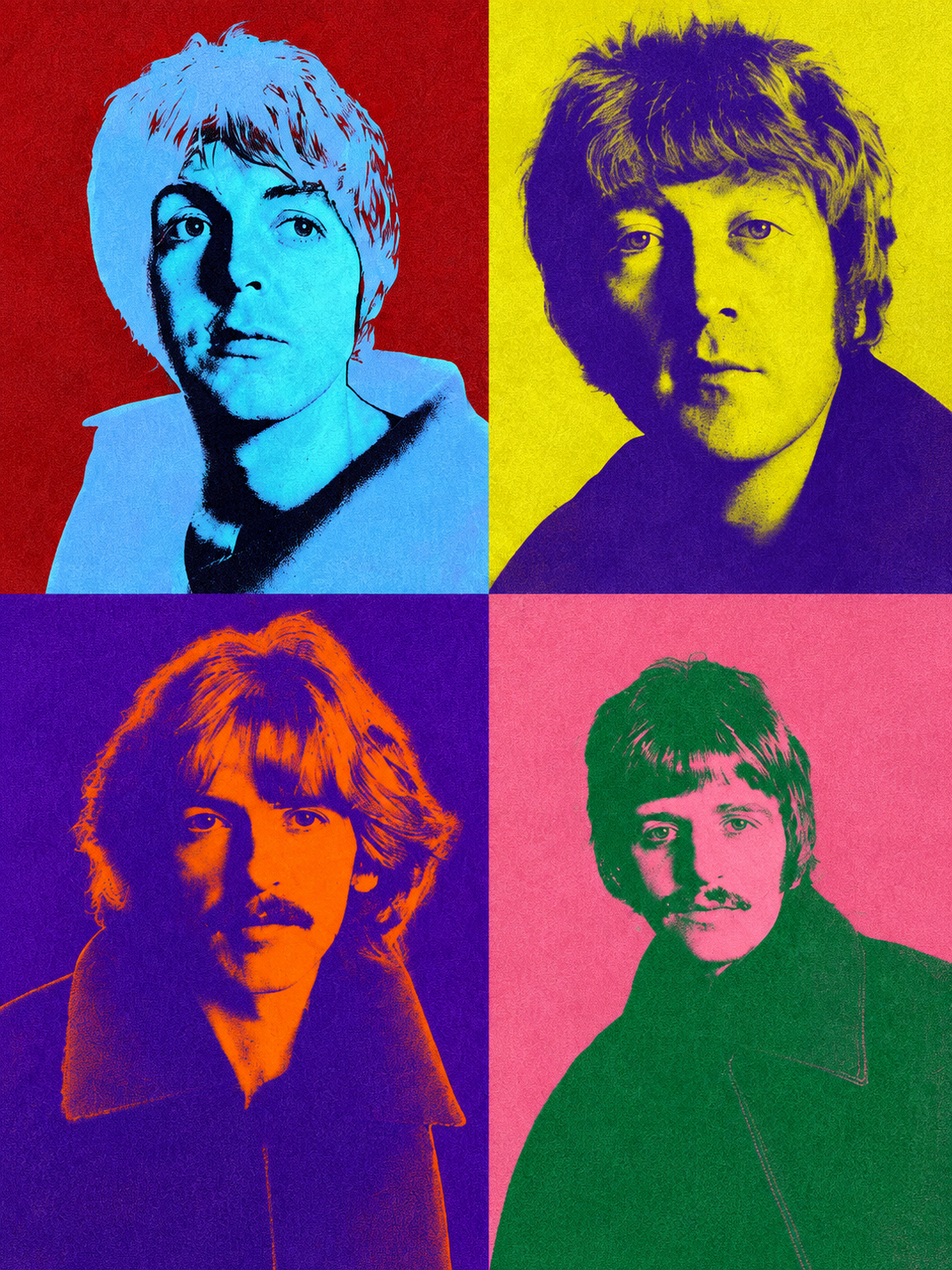 Ilustración 078 — The Beatles Pop — cuadro individual