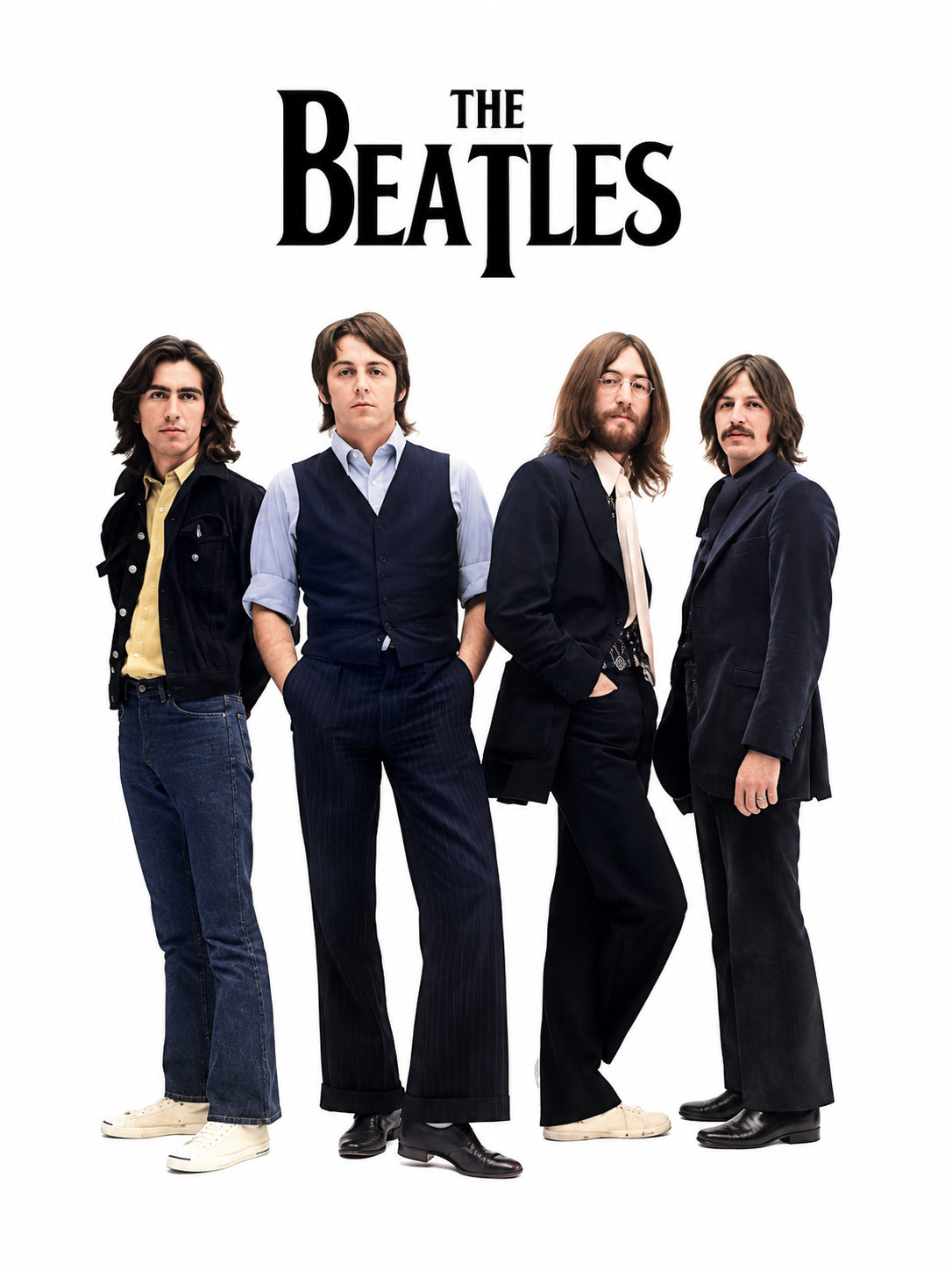 Ilustración 038B — The Beatles Blanco — cuadro individual