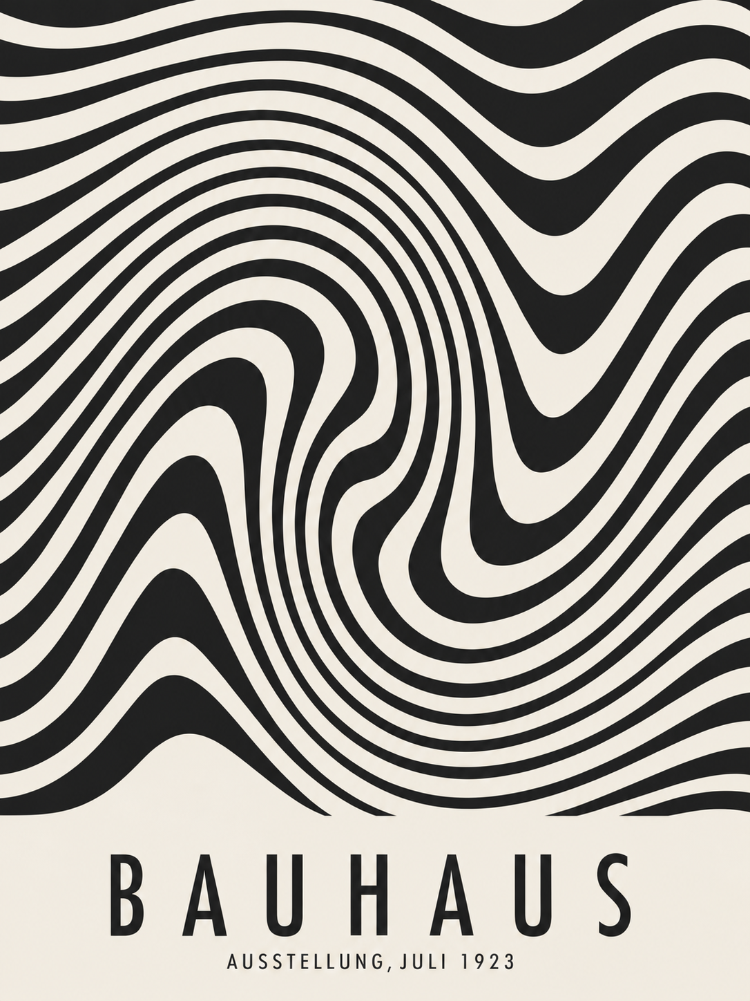 Bauhaus ondas espiral original sin margen exterior