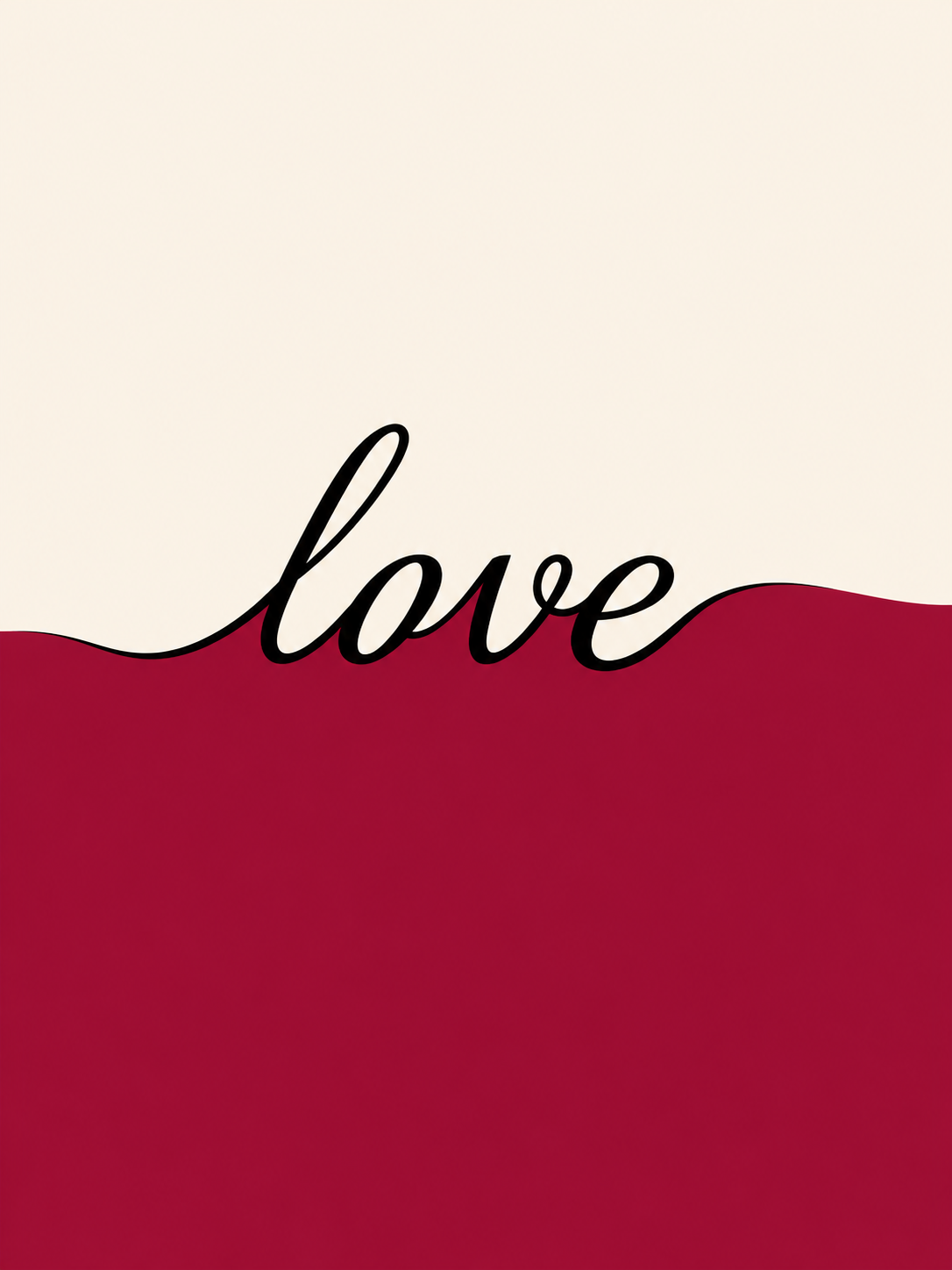 Love Minimalista - cuadro decorativo