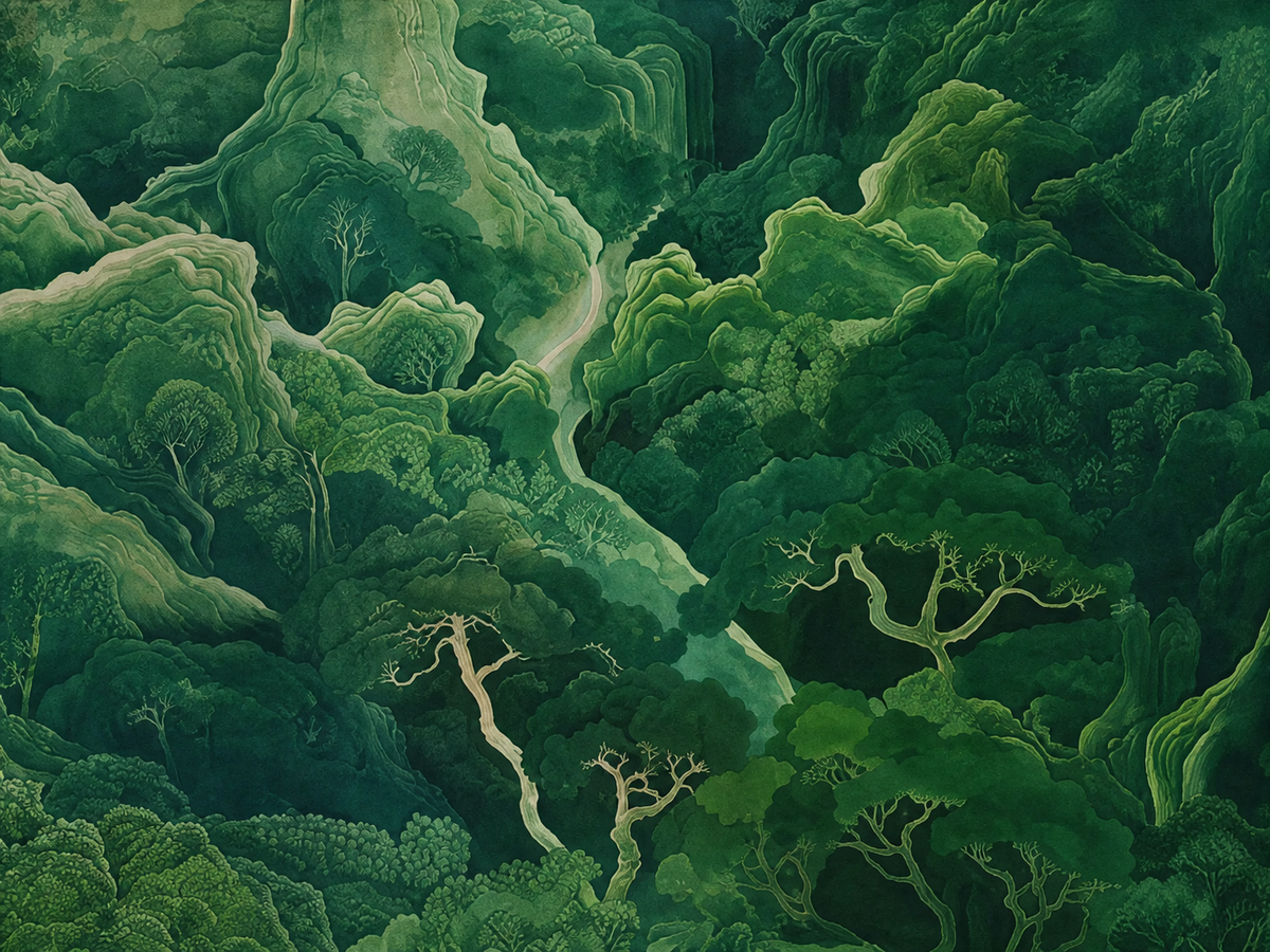 Bosque Verde Montaña