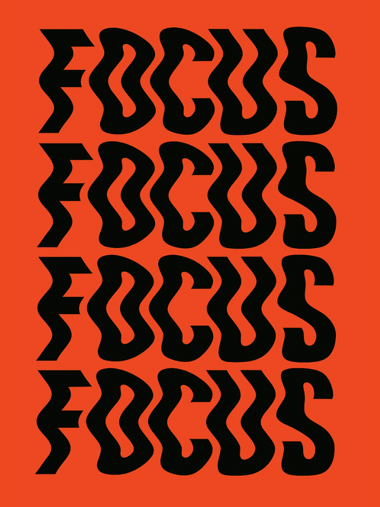 Naranja Poster Negro