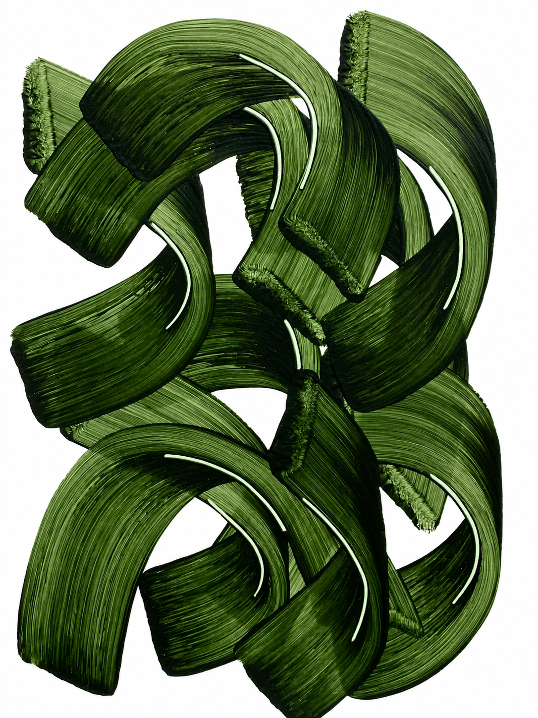Hojas Verdes Abstractas