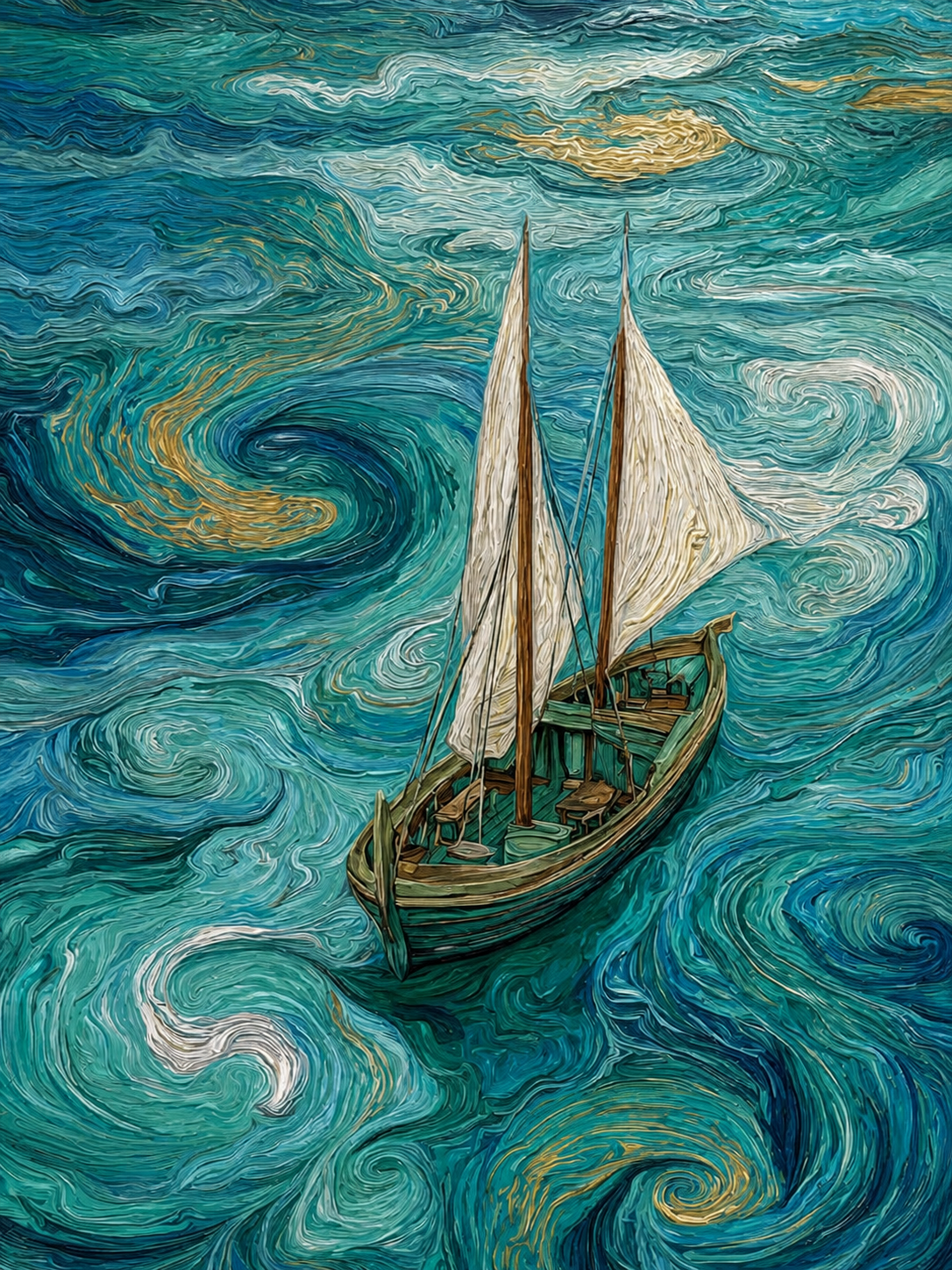 Barco en el Remolino