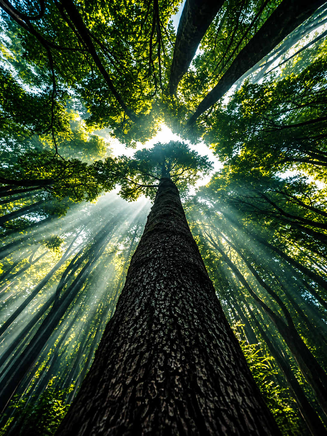 Rayos de Sol en el Bosque