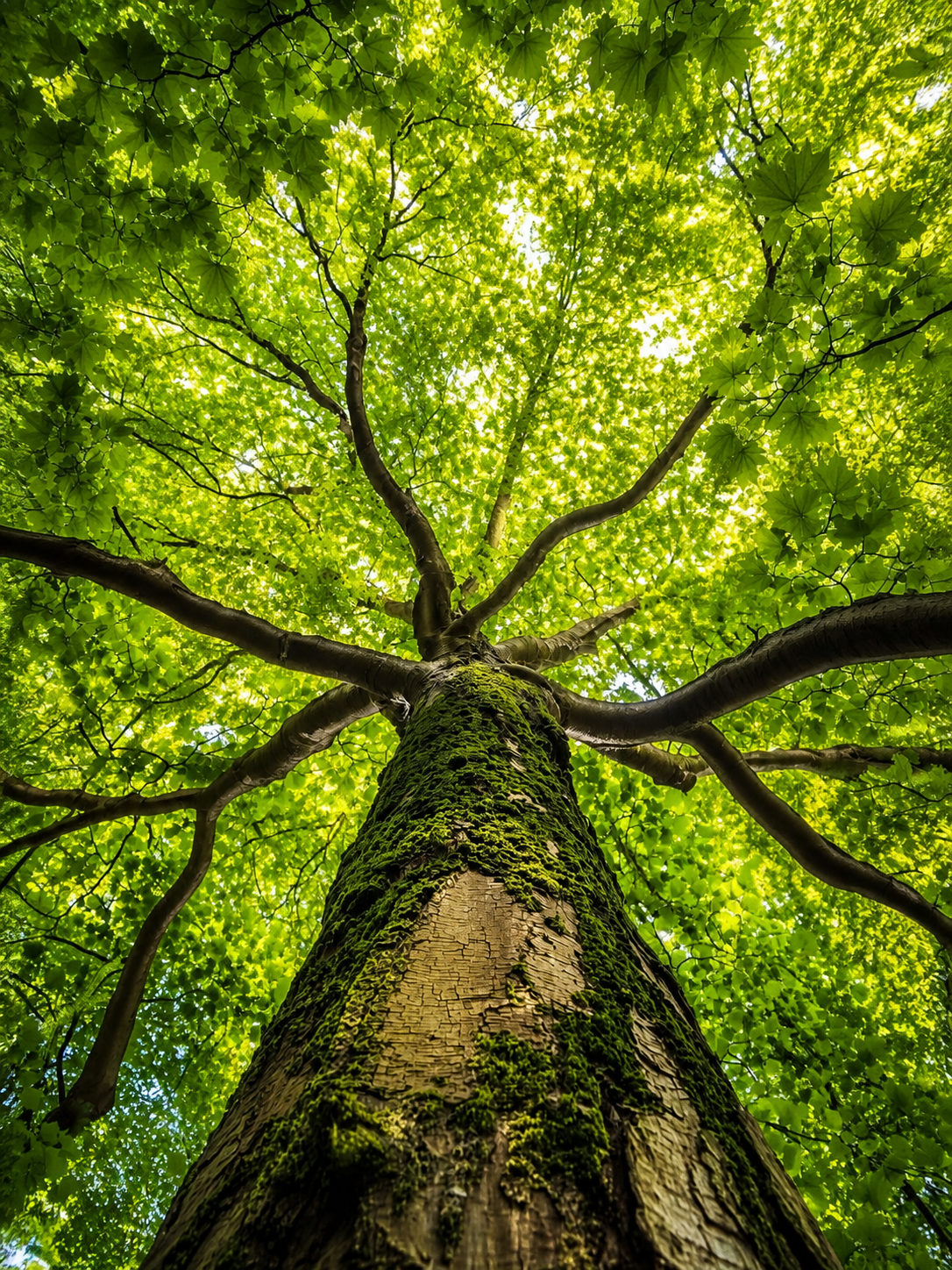 Árbol Cubierto de Musgo