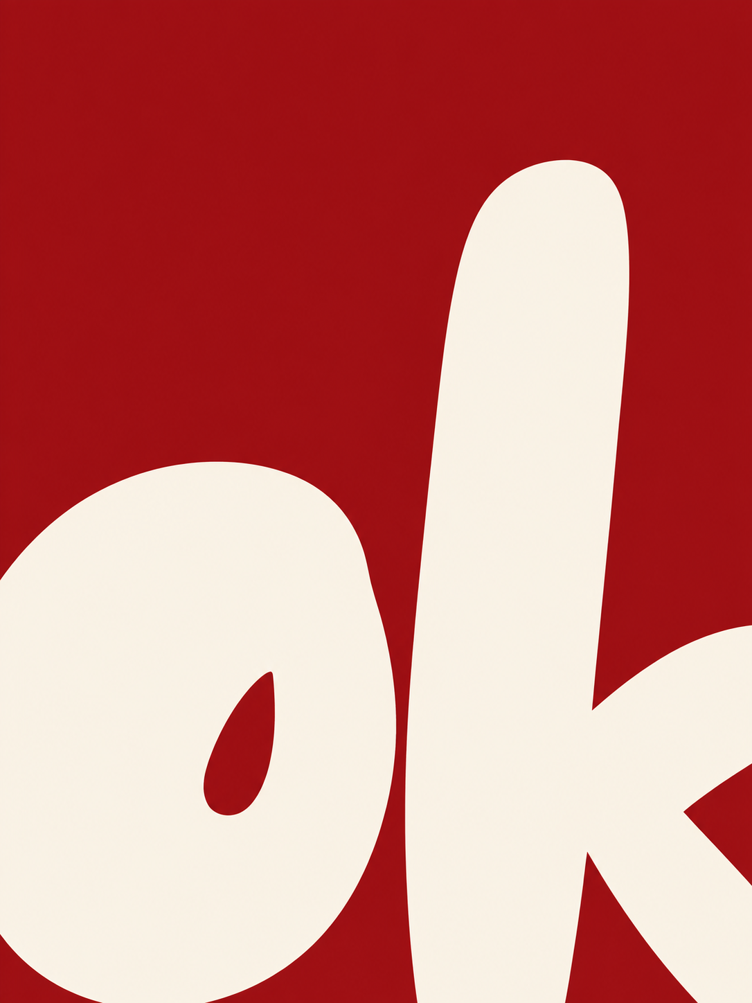 OK Rojo - cuadro decorativo