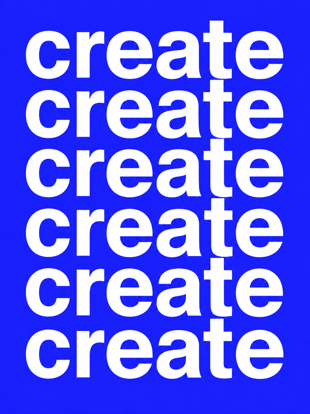 Create Azul - cuadro decorativo