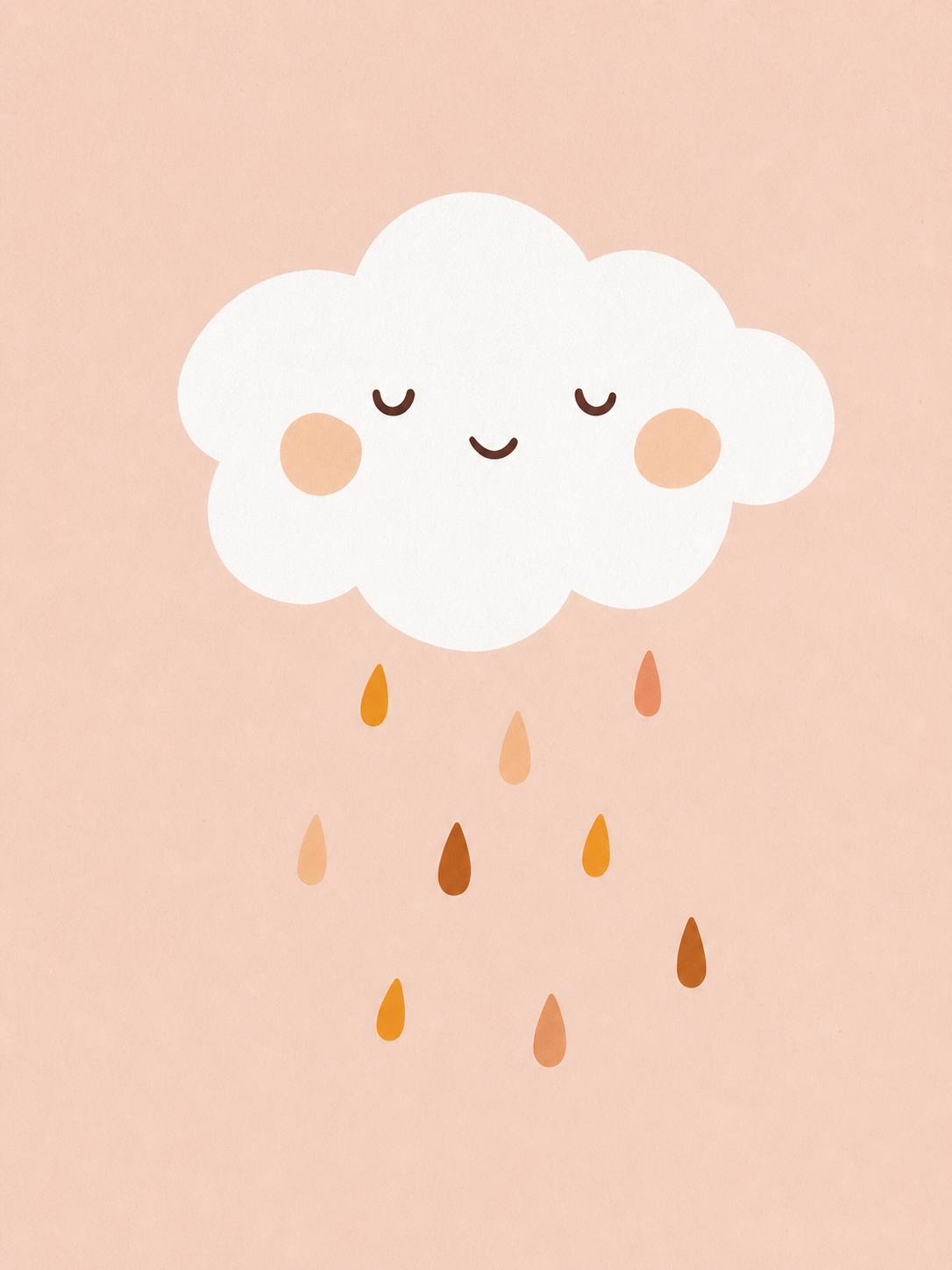 Nube de Lluvia — cuadro infantil
