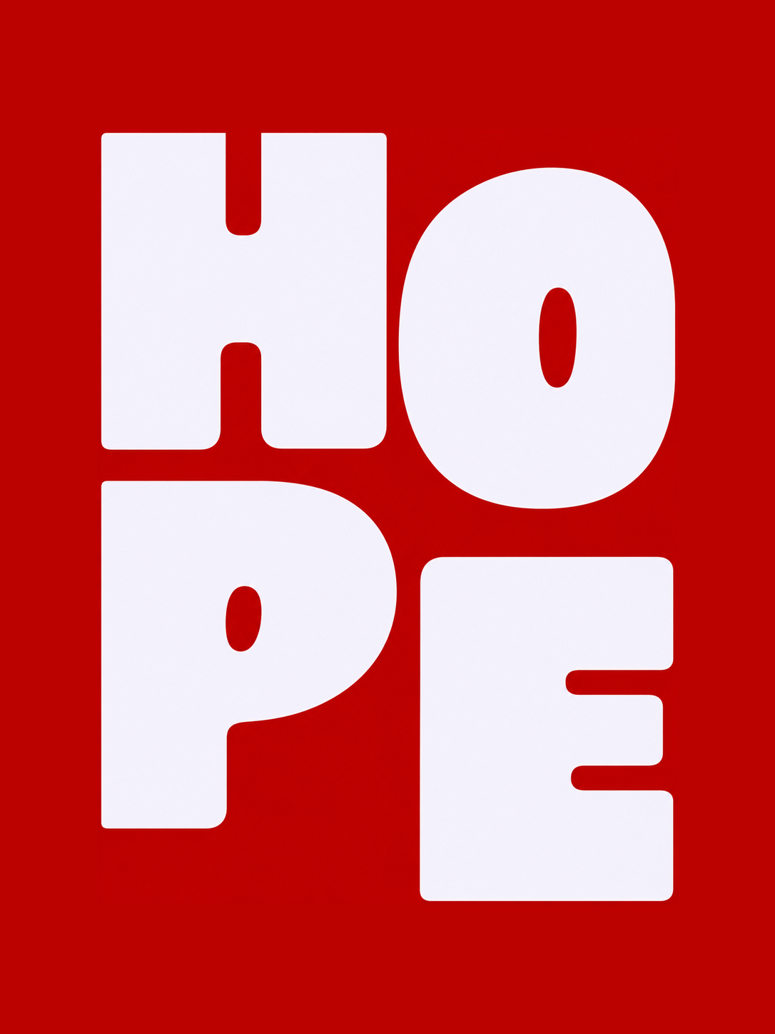 Hope Rojo - cuadro decorativo