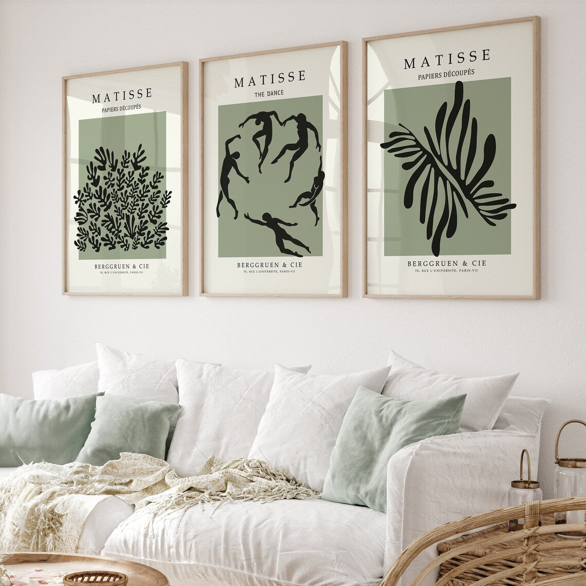 Set de 3 Matisse Sage Verde