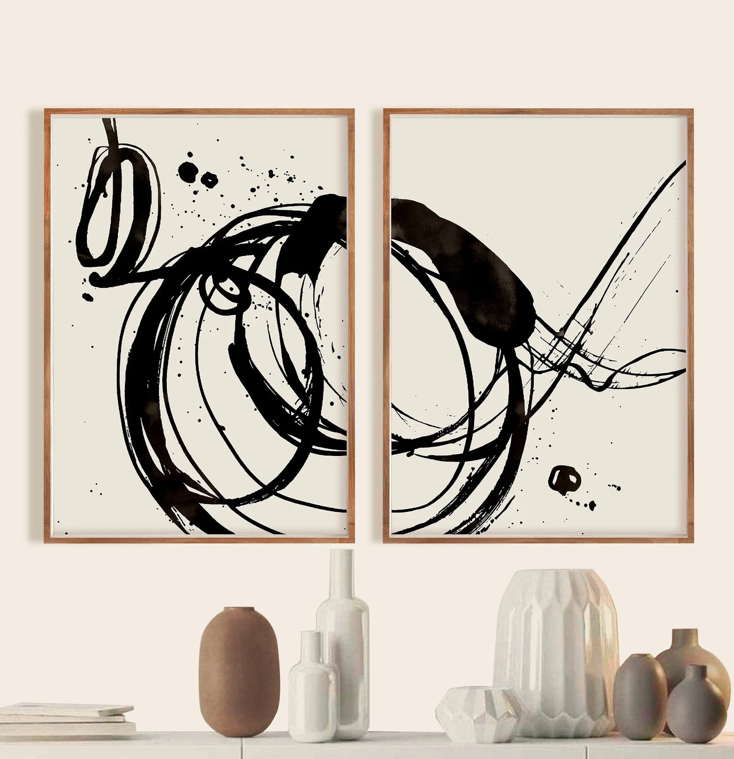 Set de 2 Abstracto #48