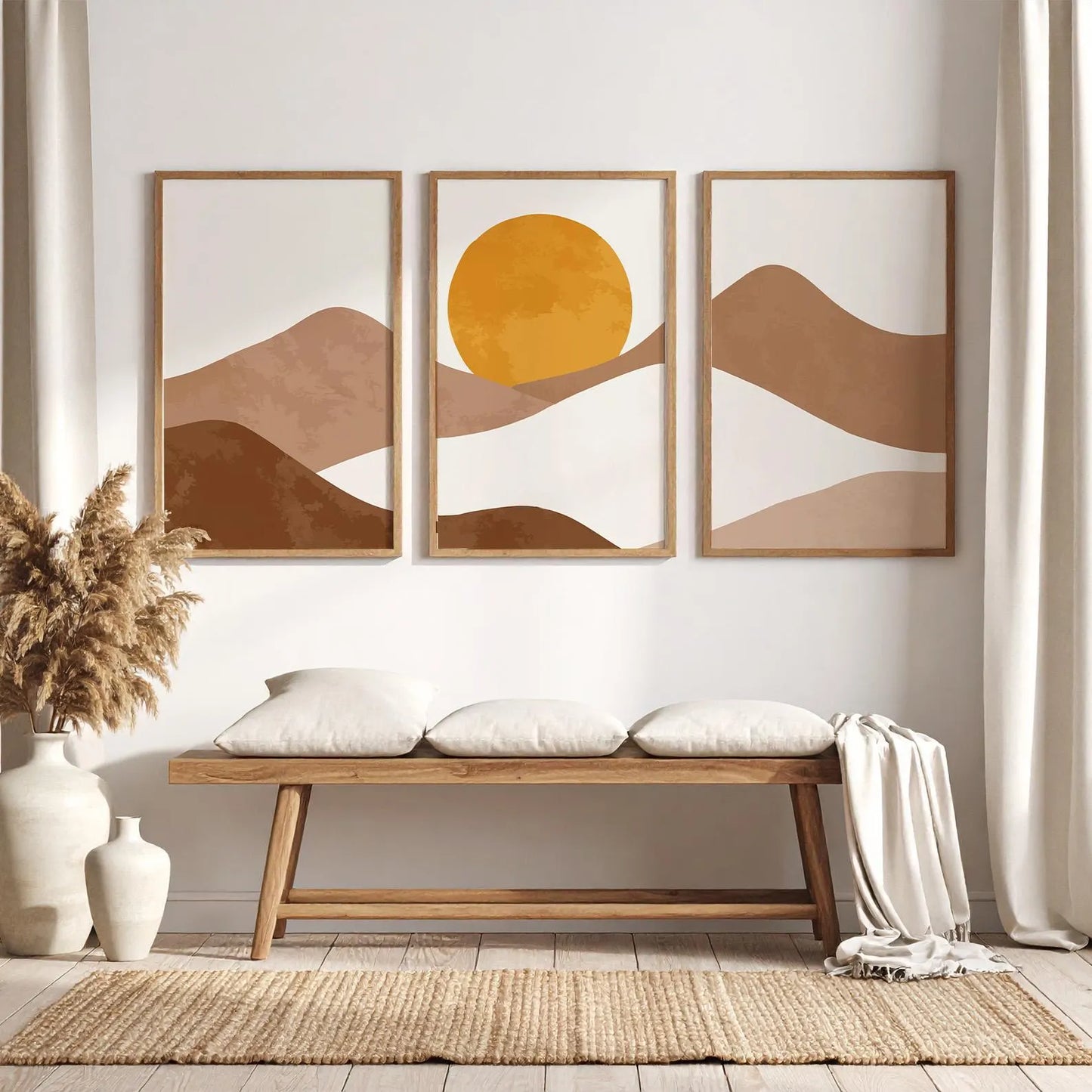 Set de 3 Boho Abstracto #1