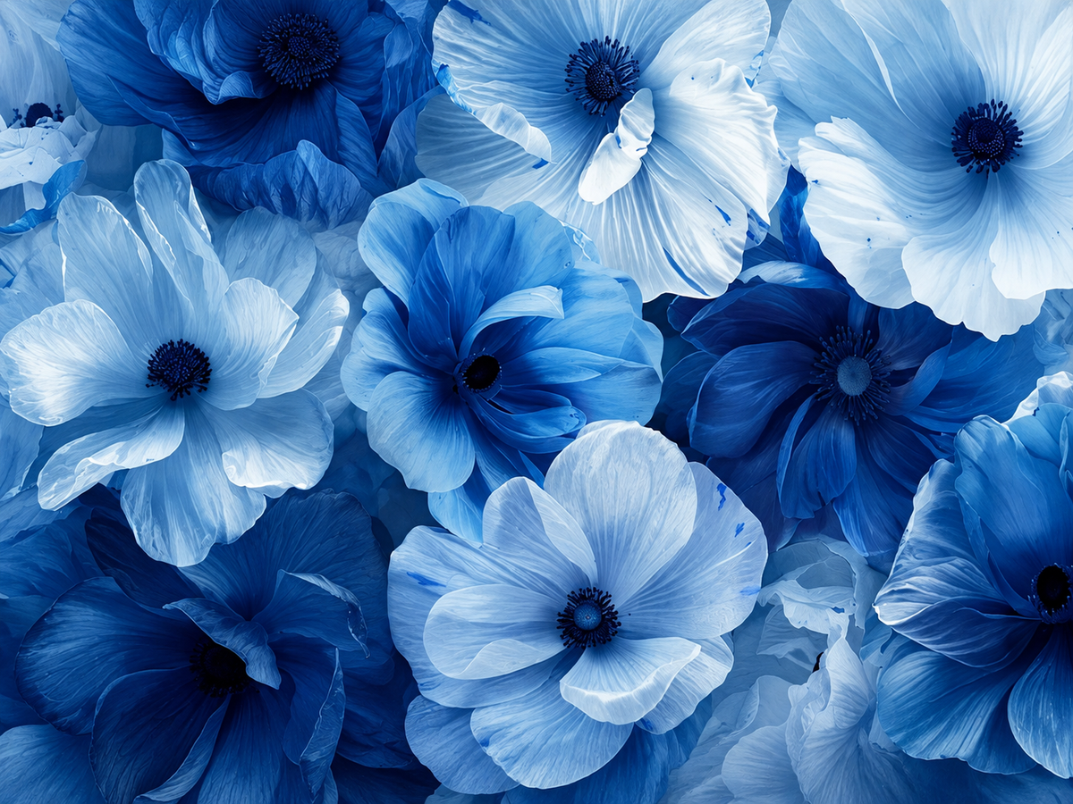 Flores Azules 049