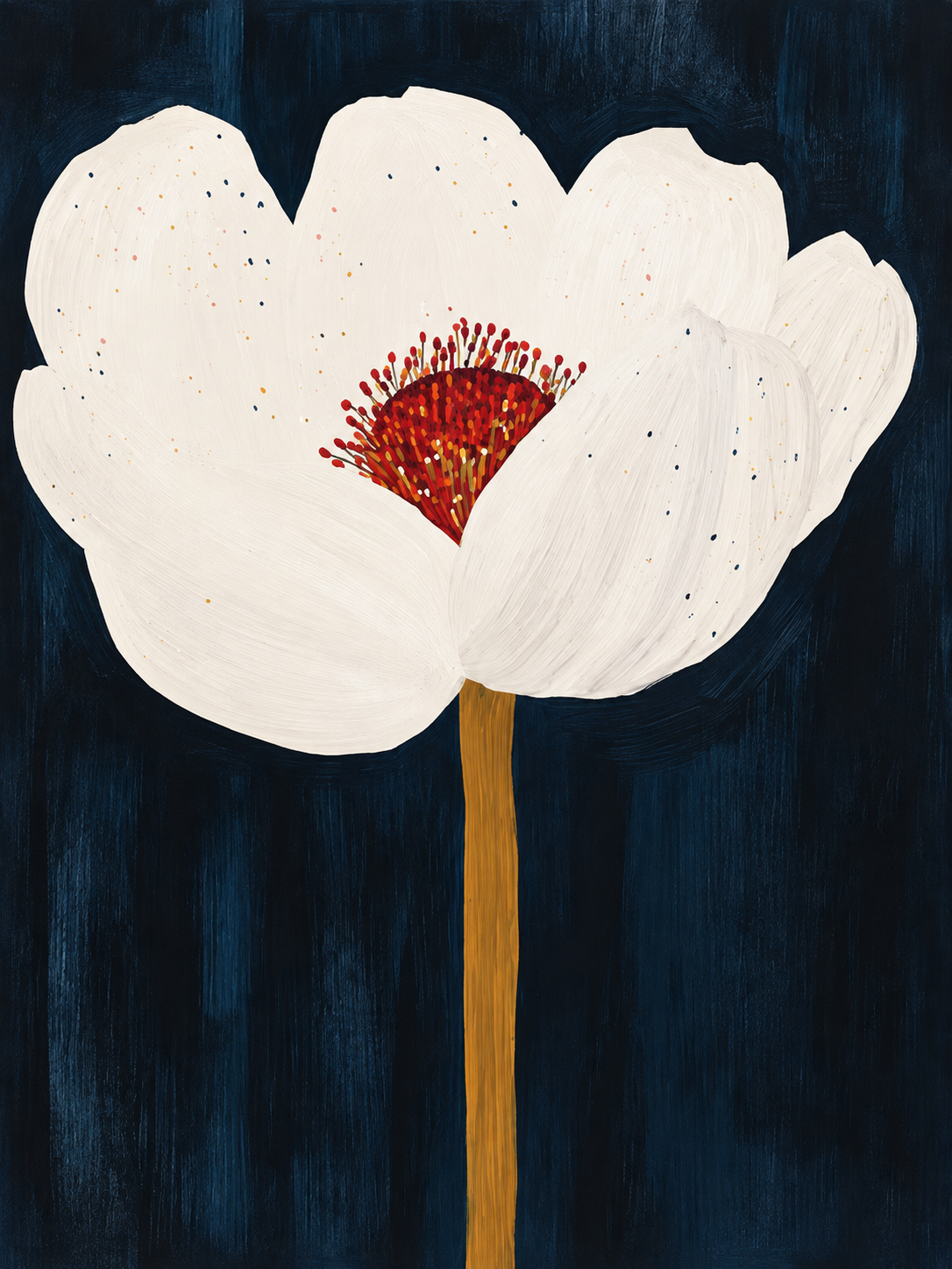 Flor Blanca Oscura 109