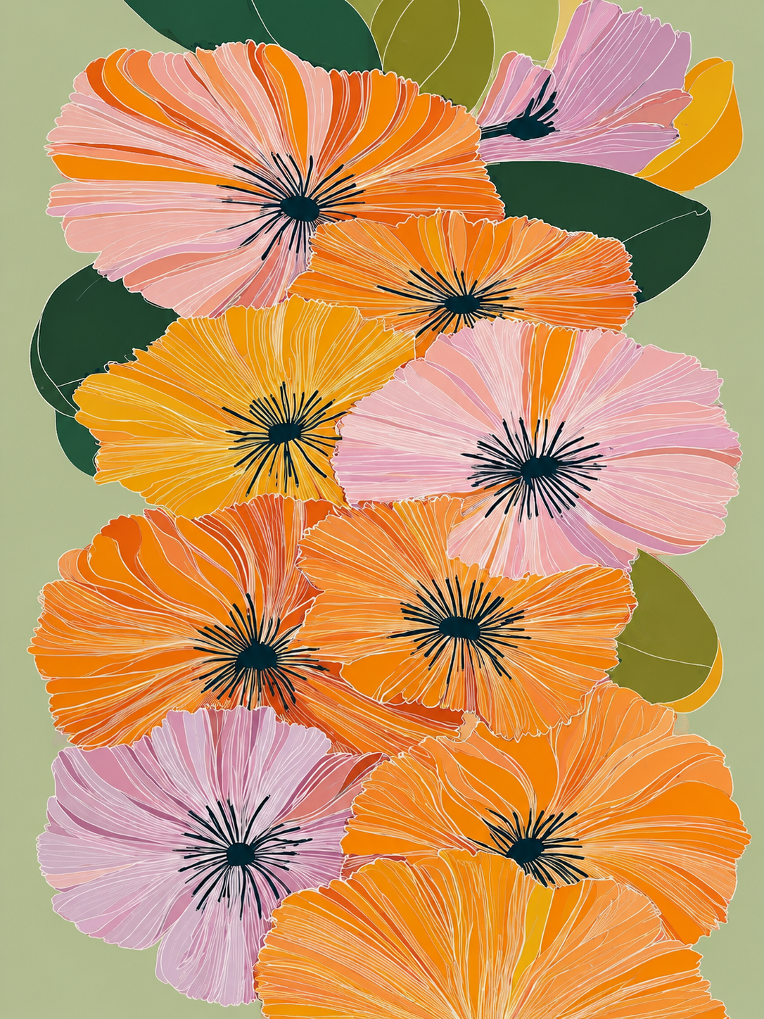 Flores Doradas 195