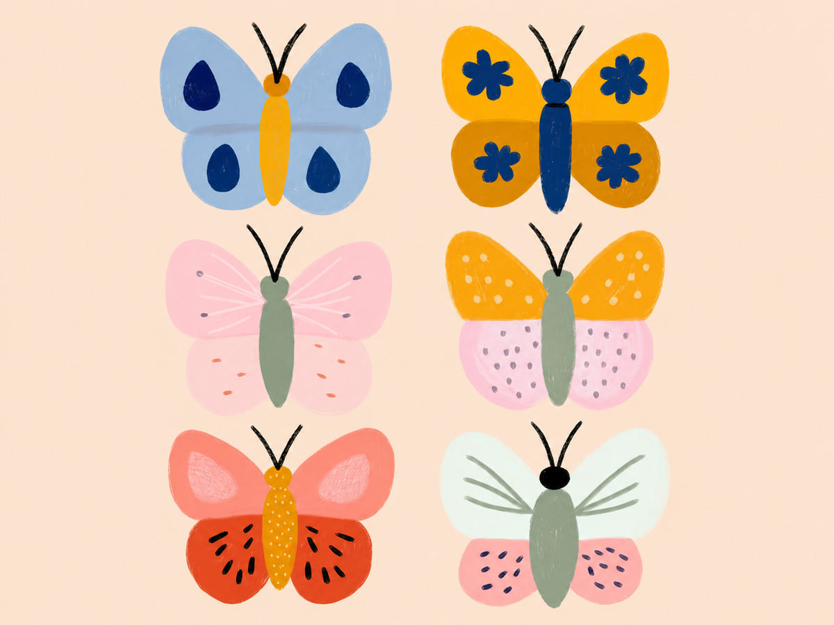 Mariposas de Colores — cuadro infantil