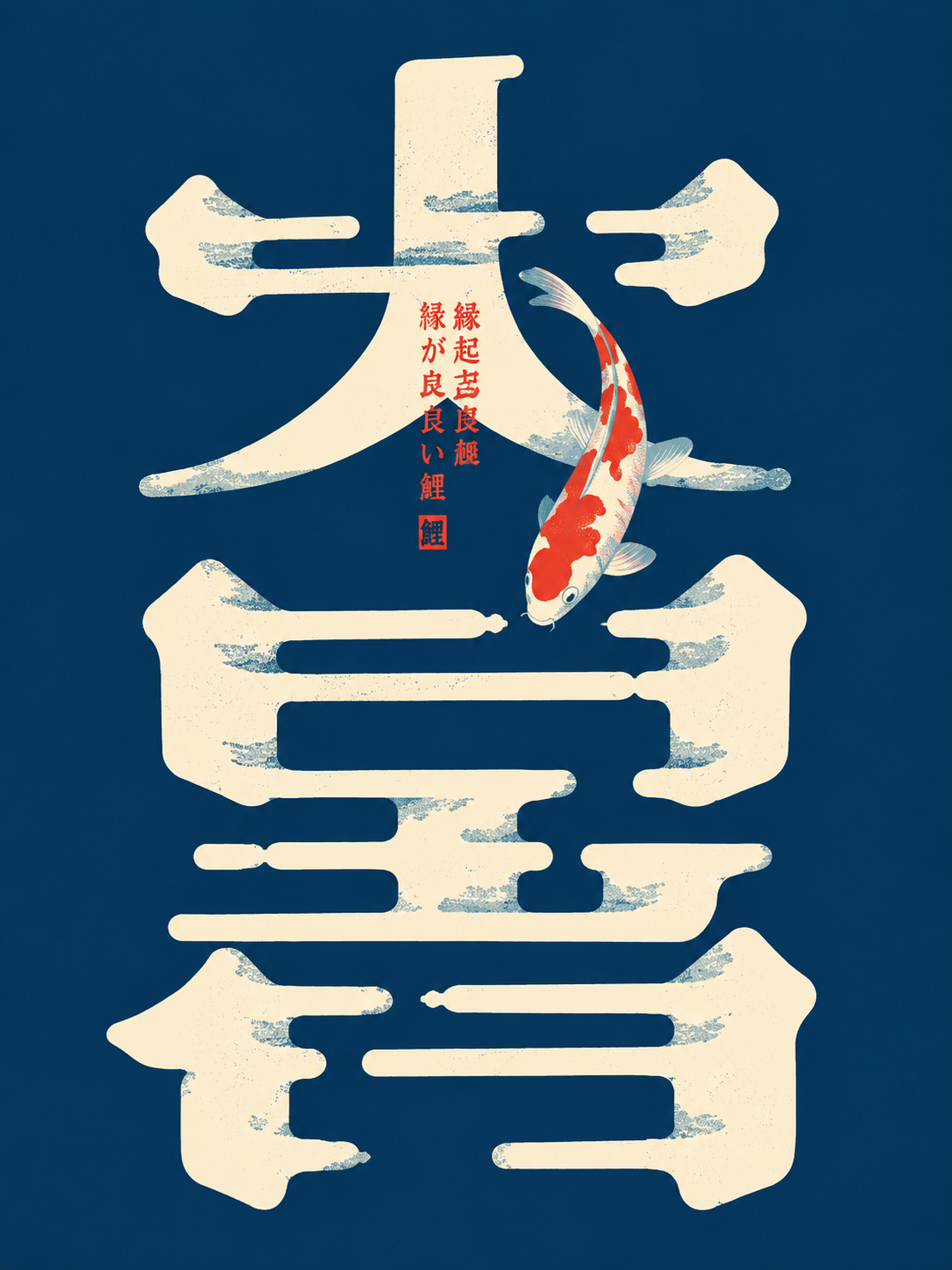 Koi y Caligrafía